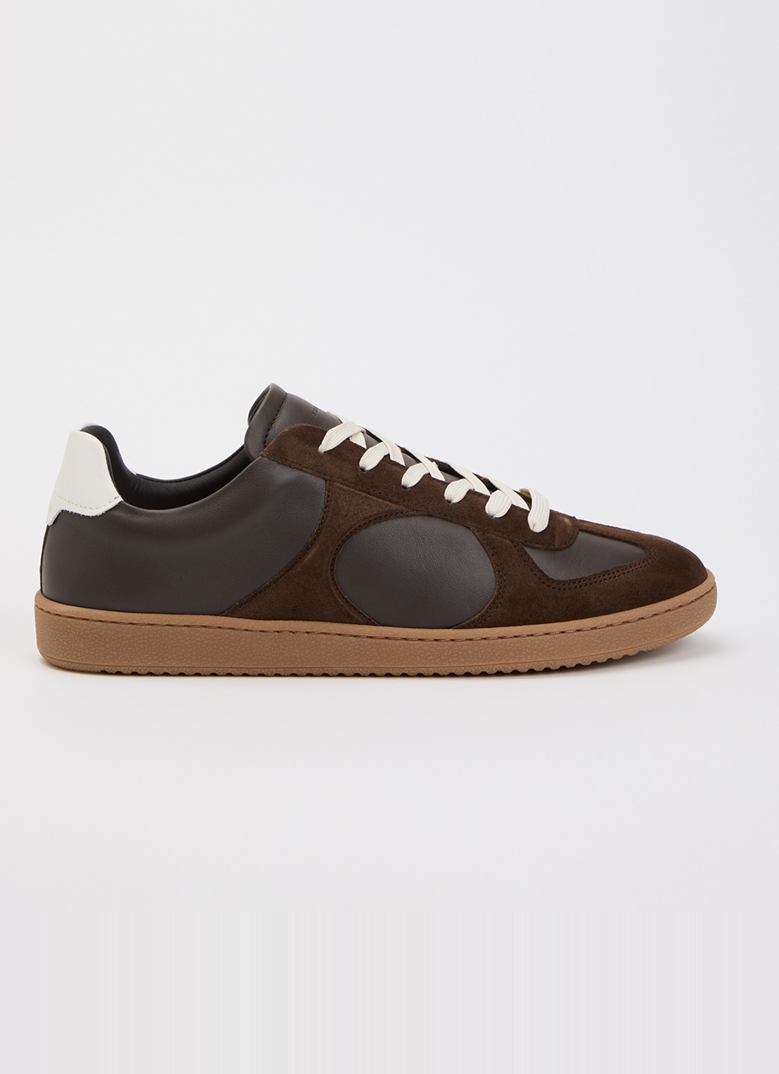 Nubikk Ray Rio sneakers van leer met details van suéde  - voorkant 4 bruin