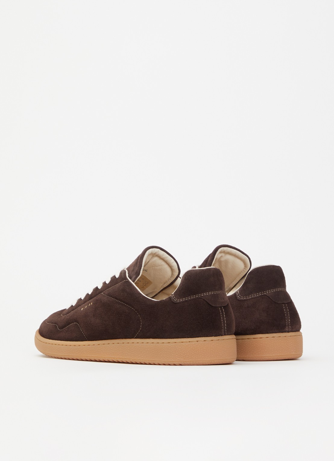 Nubikk Ray Rush sneaker van suède - achterkant 2 donkerbruin