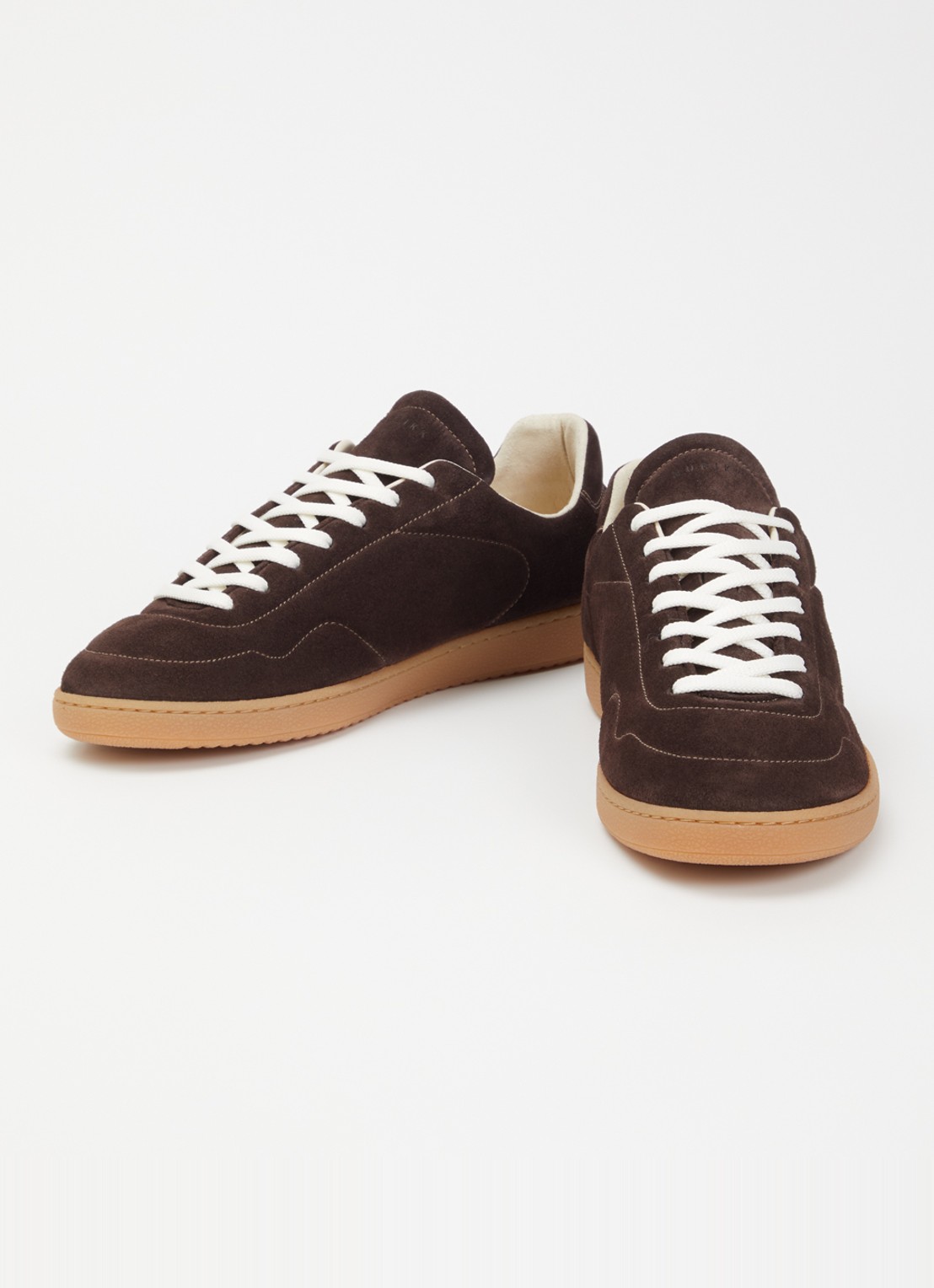 Nubikk Ray Rush sneaker van suède - detail 3 donkerbruin