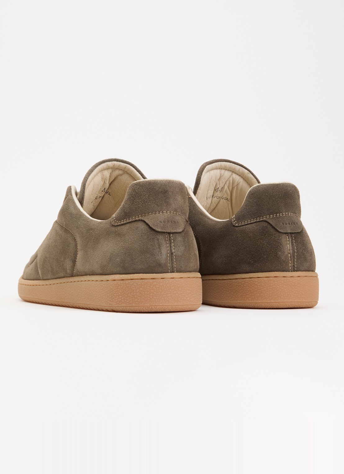 Nubikk Ray Rush sneaker van suède - achterkant 2 olijfgroen