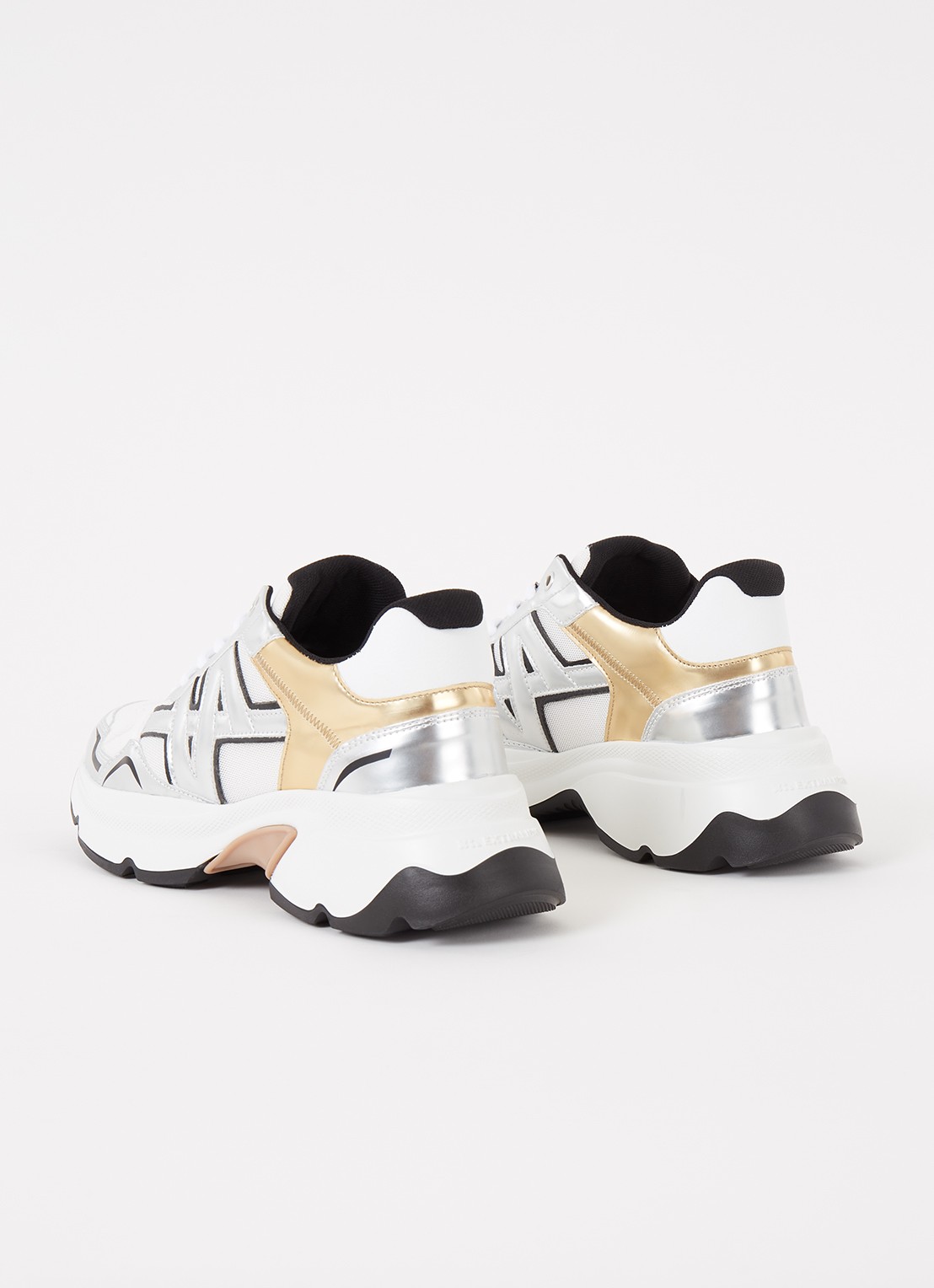 Nubikk Ross Trek Edge sneaker met leren details - detail 2 wit