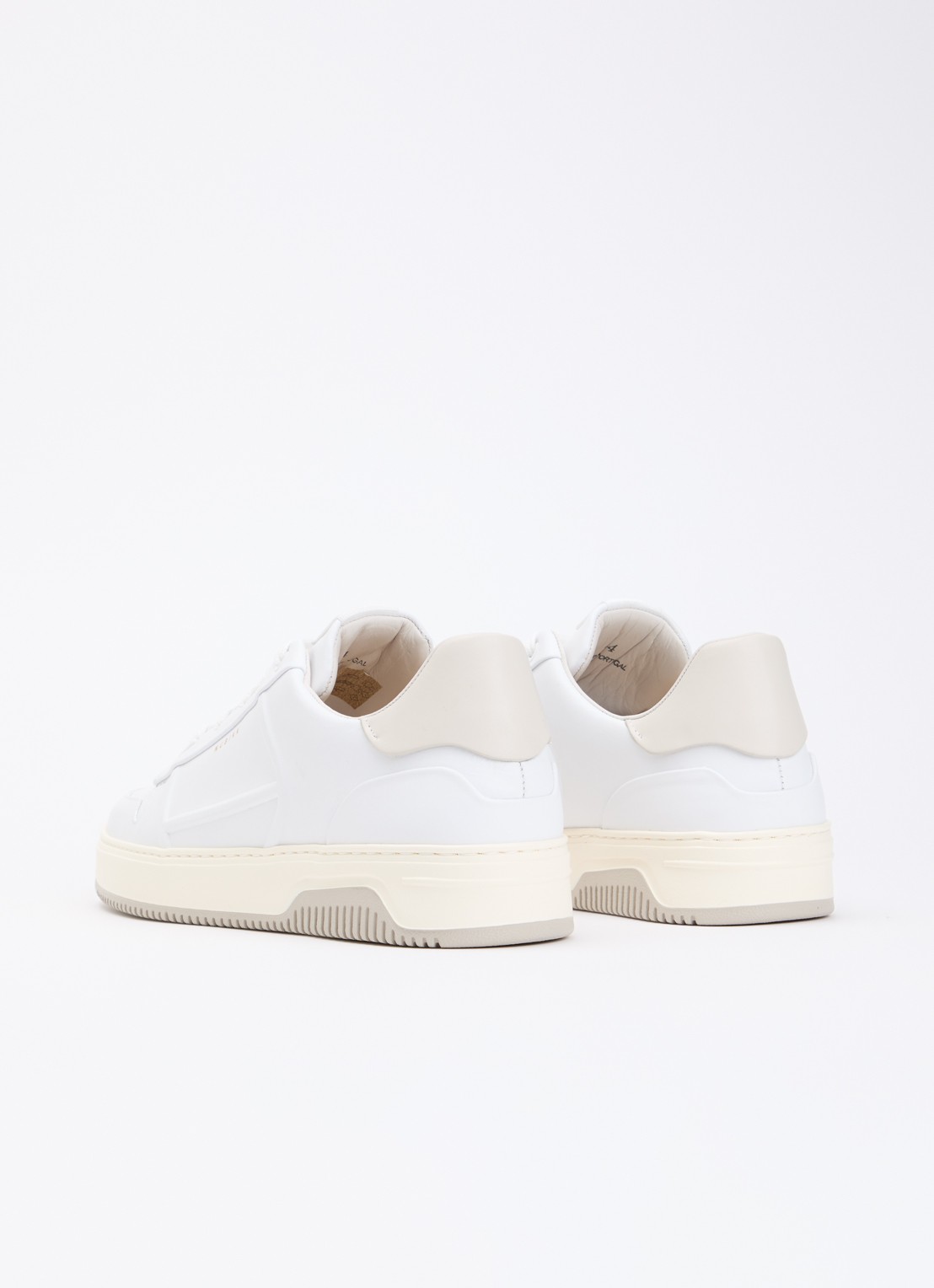 Nubikk Vick Cosmo sneaker van leer - achterkant wit