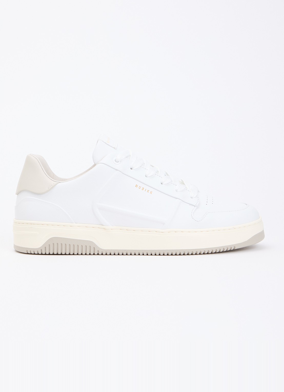 Nubikk Vick Cosmo sneaker van leer - voorkant 5 wit