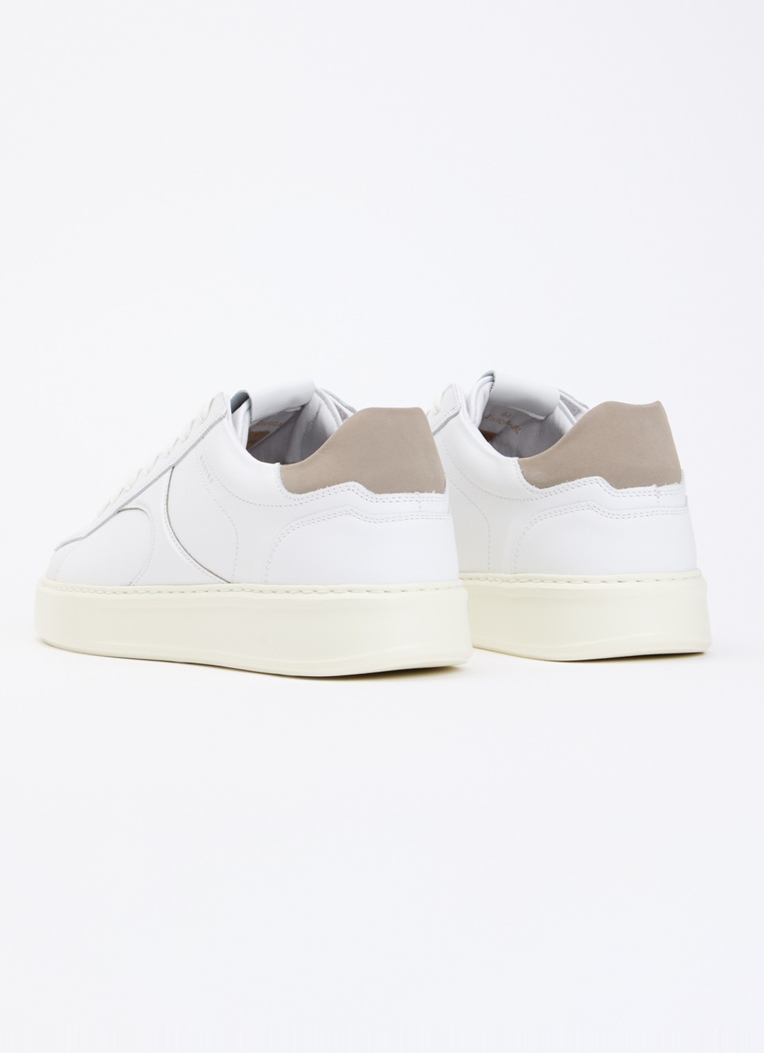 Nubikk Vick Cosmo sneaker van leer - achterkant 4 wit