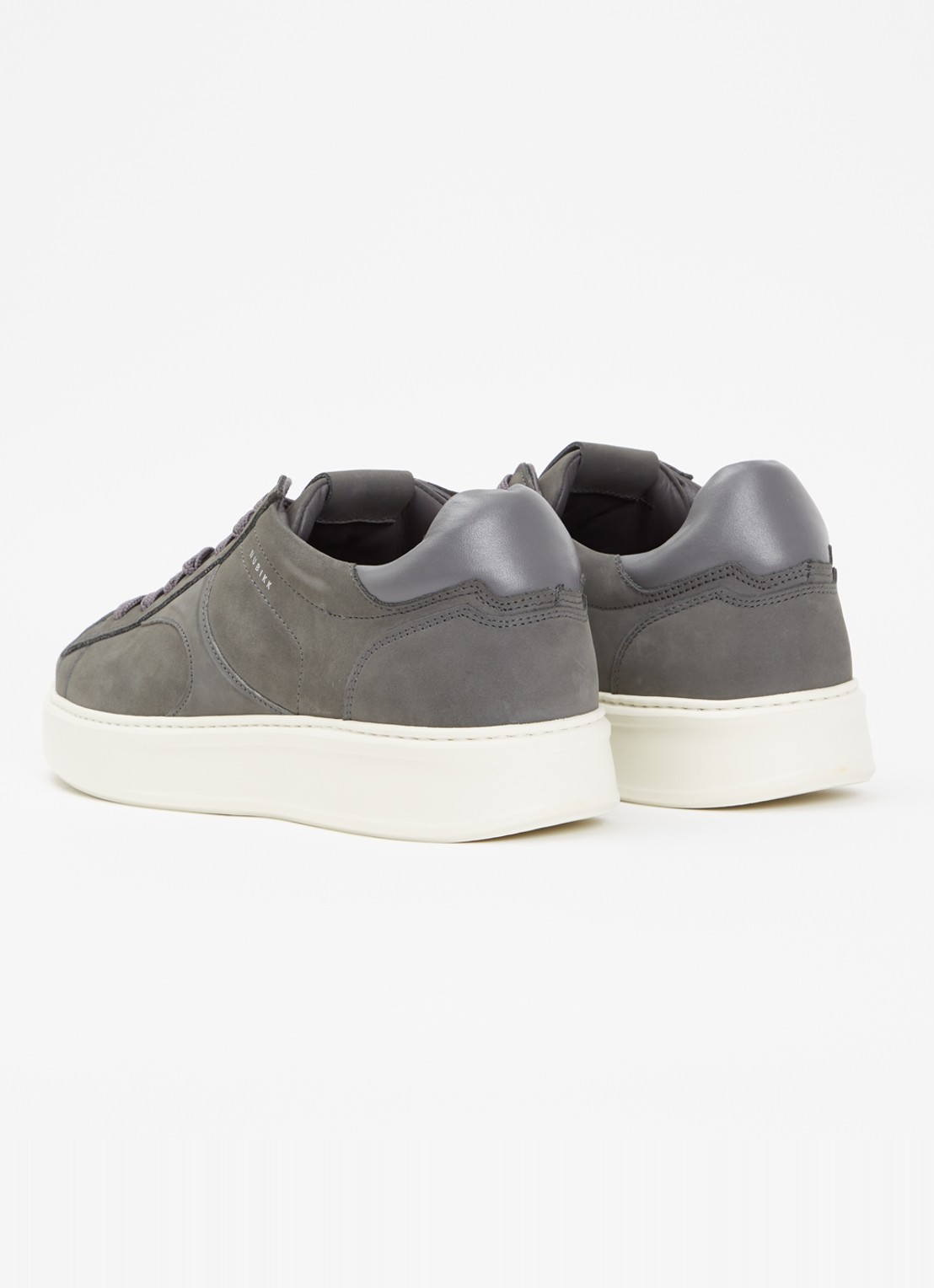 Nubikk Vick Cosmo sneaker van nubuck - achterkant grijs
