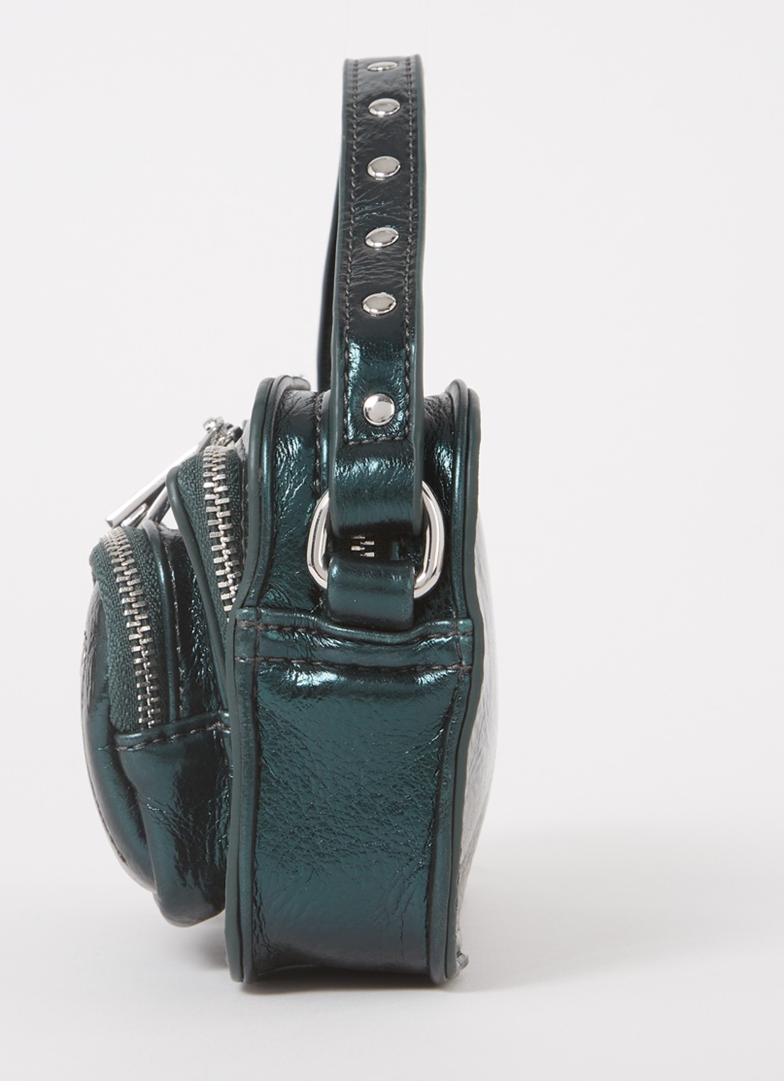 Núnoo Helena  crossbodytas met afneembare schouderriem - detail 3 groen