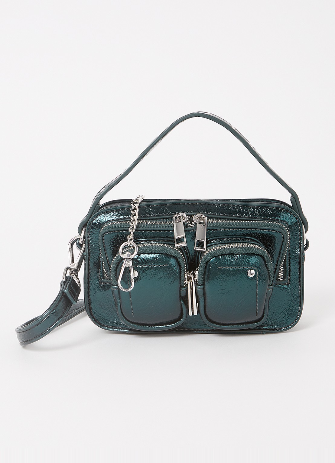 Núnoo Helena  crossbodytas met afneembare schouderriem - voorkant 4 groen