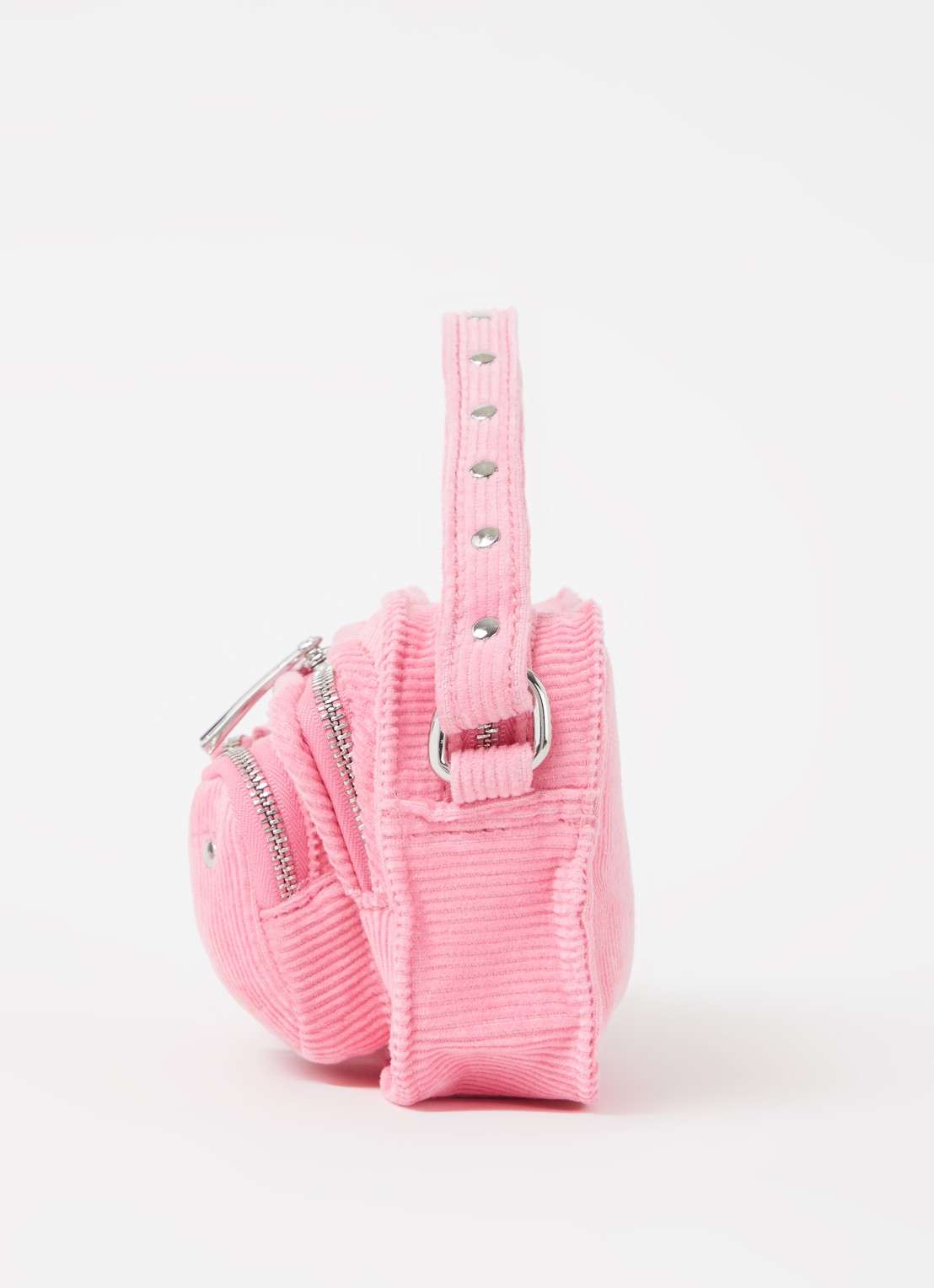 Núnoo Helena handtas van corduroy - detail 2 roze