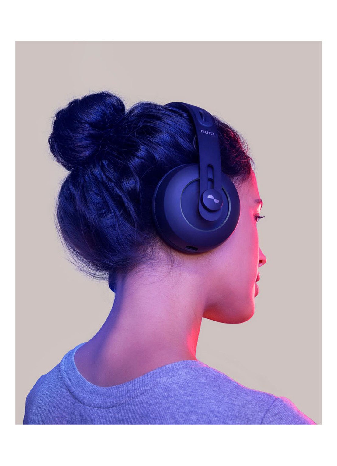 Nura Nuraphone koptelefoon NUR30188 - detail zwart