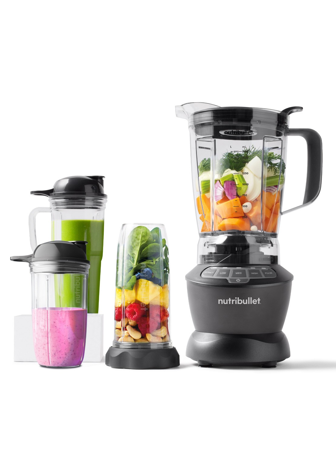 Nutribullet 1200 Combo blender 1,8 liter V08457 - voorkant 2 donkergrijs