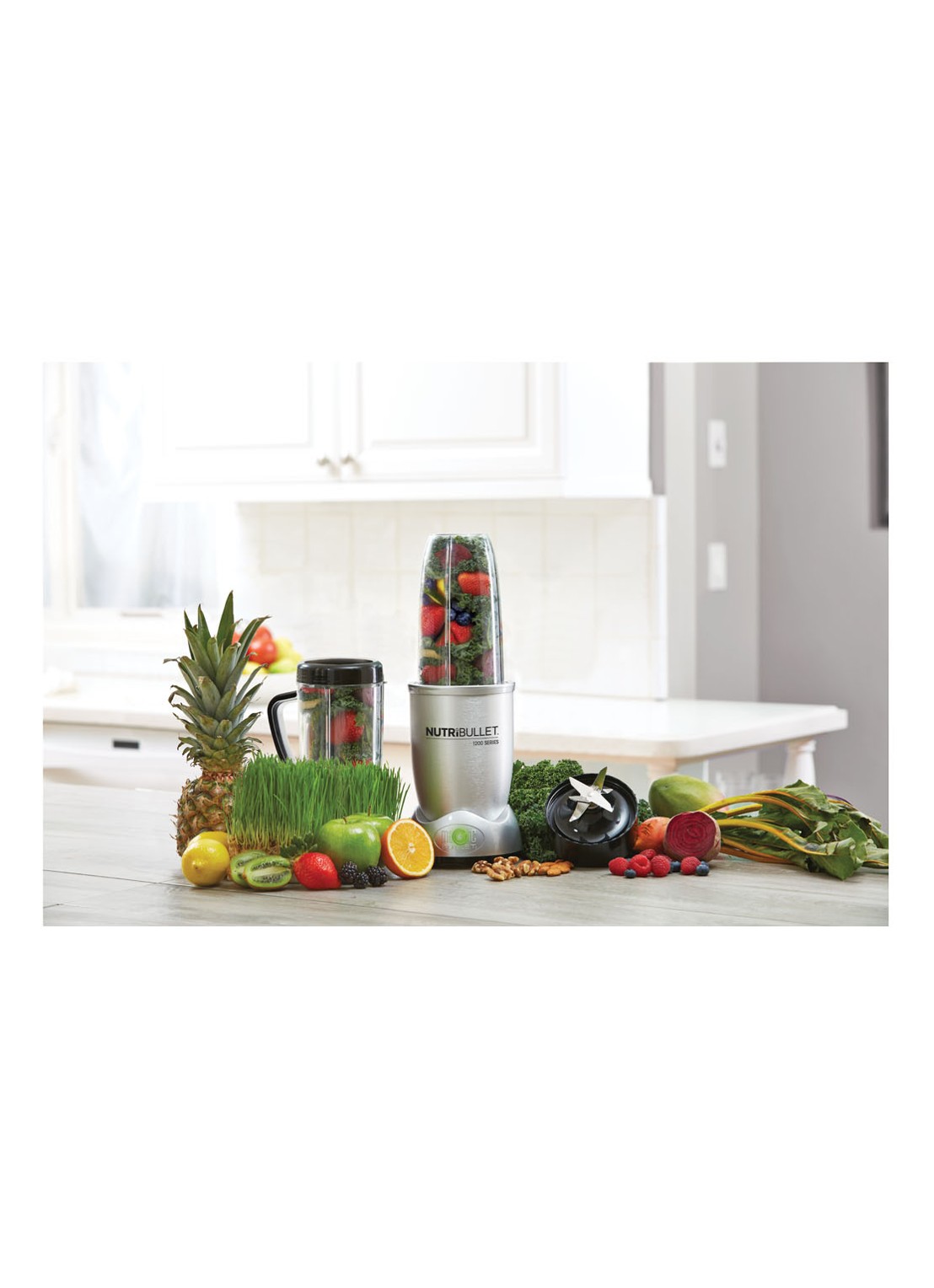 Nutribullet 1200 Series Pro blender V05185 - voorkant 2 zilver
