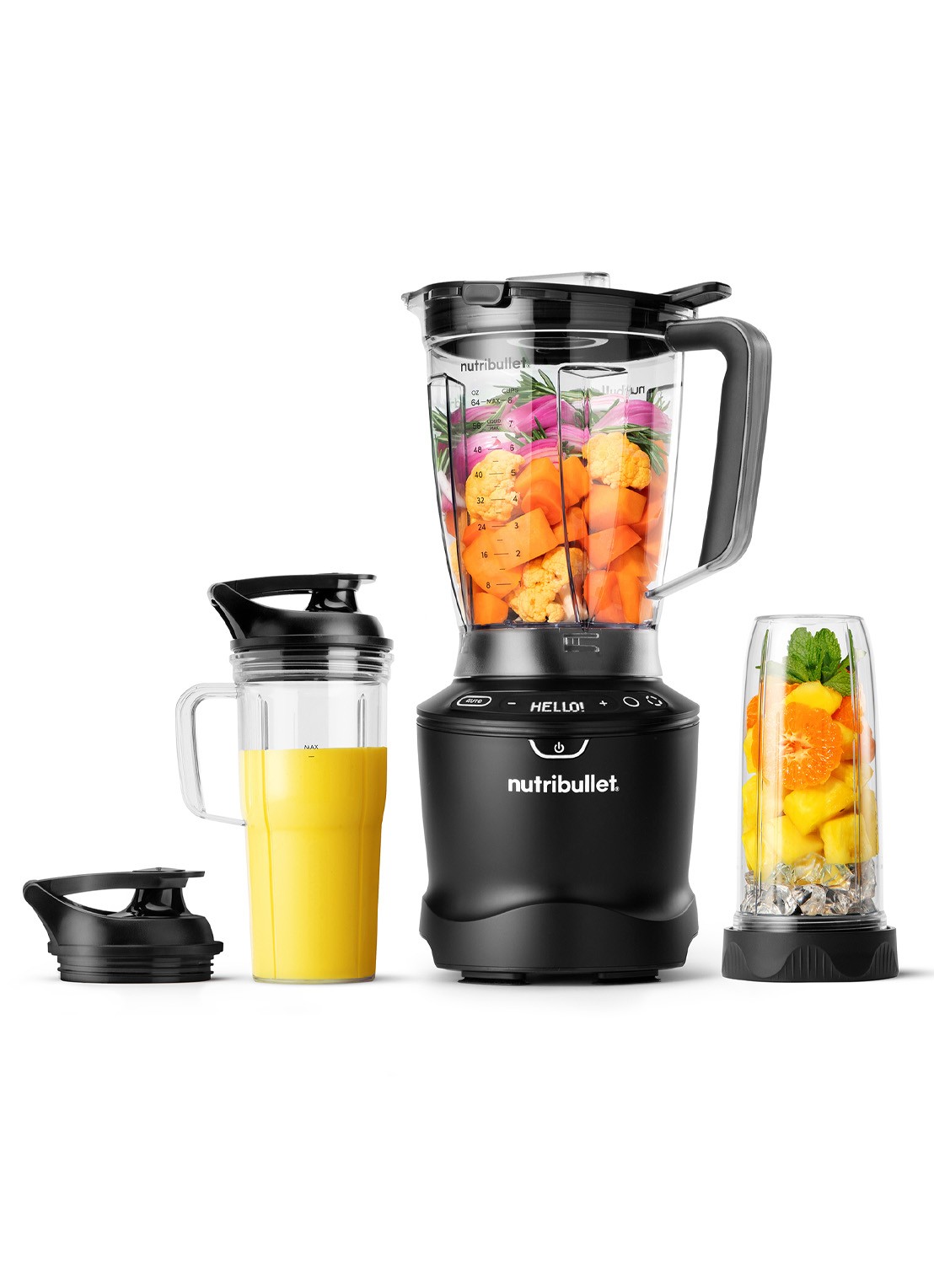 Nutribullet 1500 Smart Sense Combo blender 1,8 liter V09706 - voorkant zwart