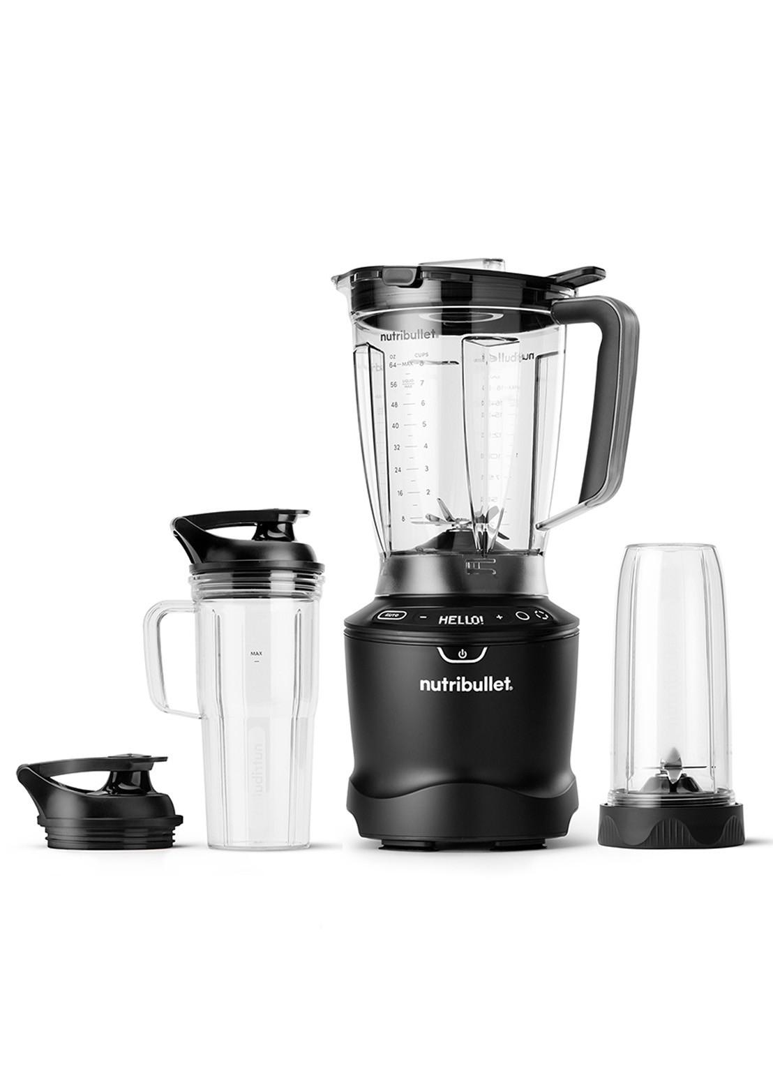 Nutribullet 1500 Smart Sense Combo blender 1,8 liter V09706 - voorkant 2 zwart