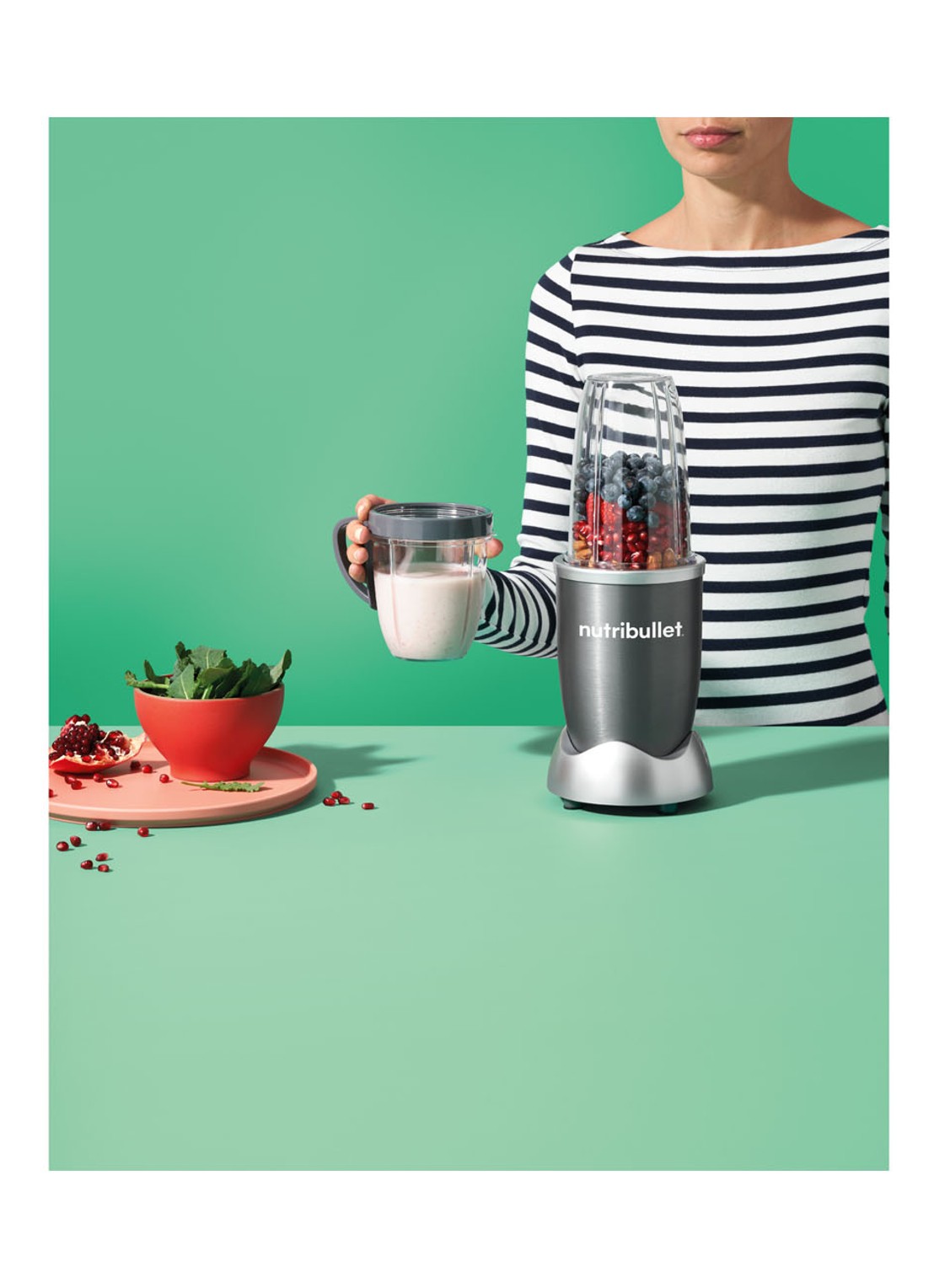 Nutribullet 600 series blender V04003 - voorkant 2 donkergrijs