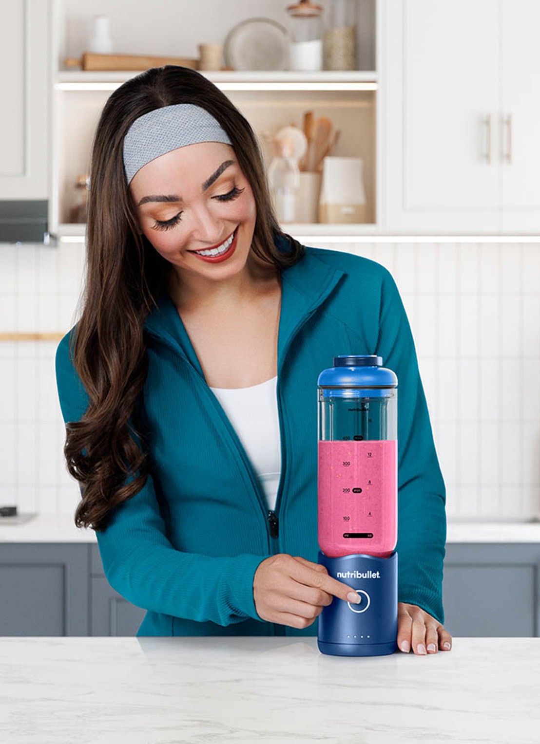Nutribullet Flex blender 0,59 liter - achterkant blauw