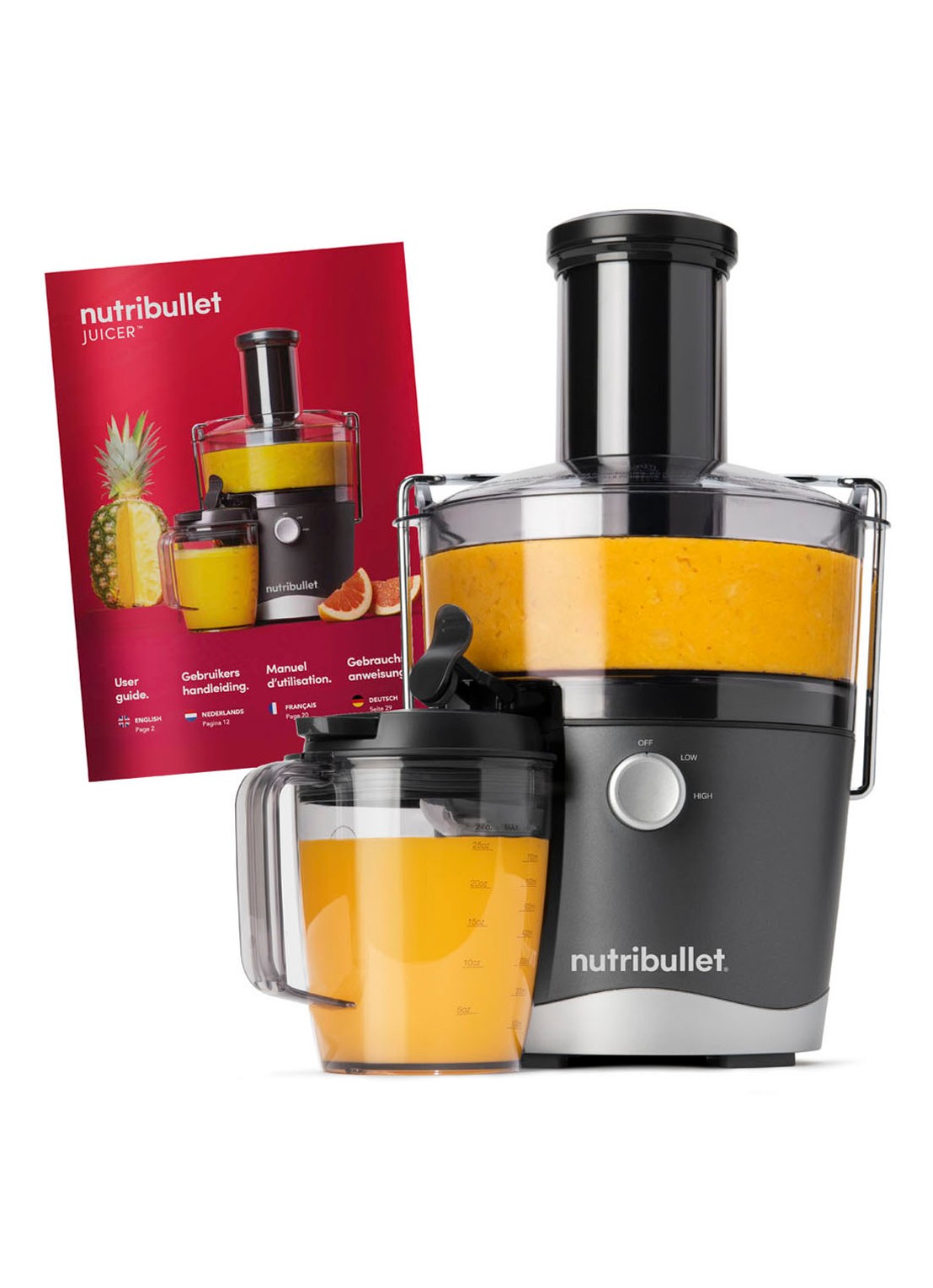 Nutribullet Juicer sapcentrifuge V07146 - detail donkergrijs