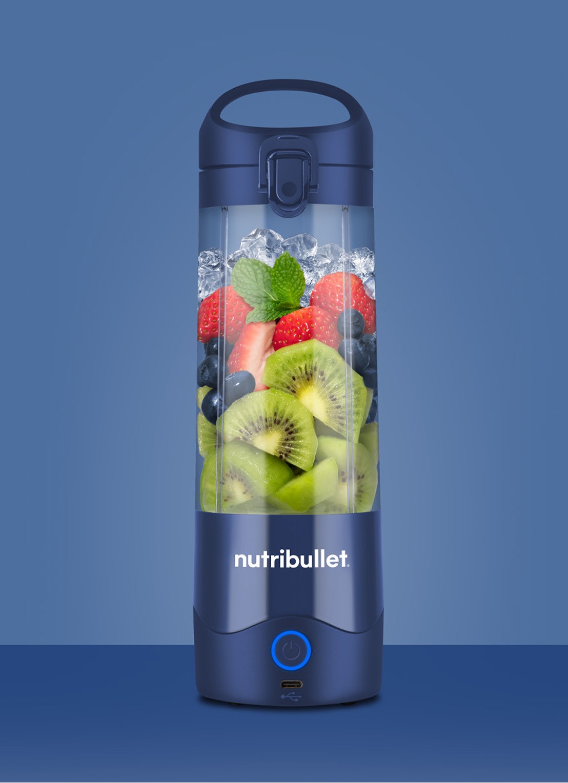 Nutribullet Portable blender 0,47 liter V09710 - voorkant 3 donkerblauw