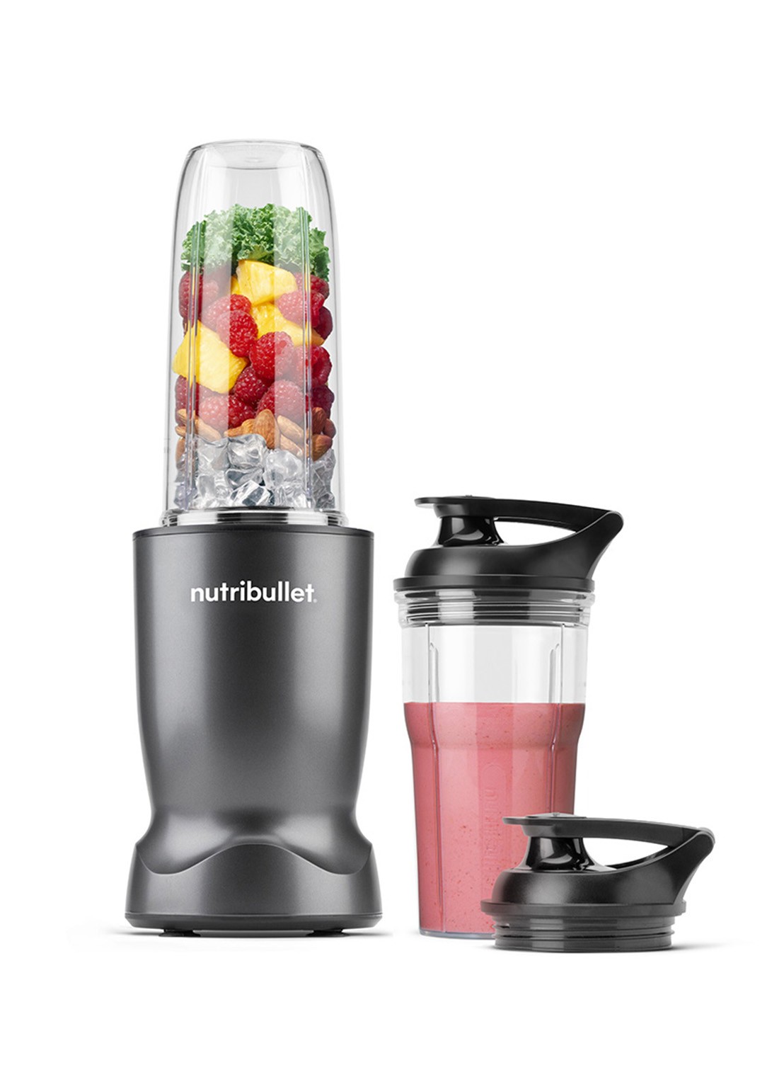 Nutribullet Turbo blender 0,9 liter - voorkant 2 metallic