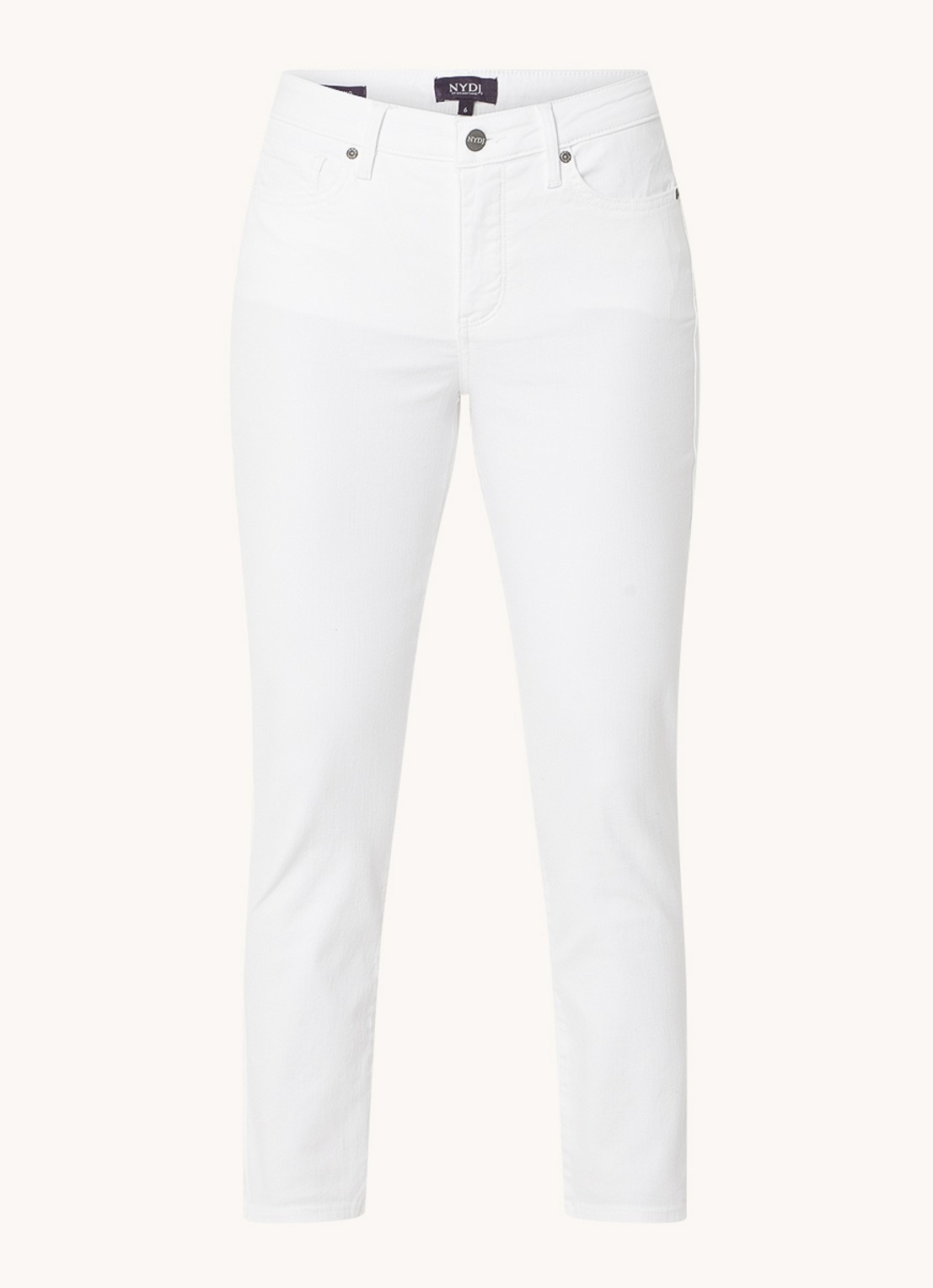 NYDJ Alina high waist cropped skinny jeans in lyocellblend - voorkant 4 wit