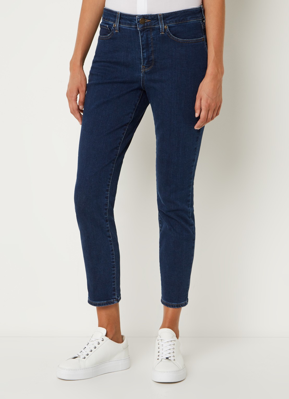 NYDJ Alina high waist skinny cropped jeans  - detail 4 indigo