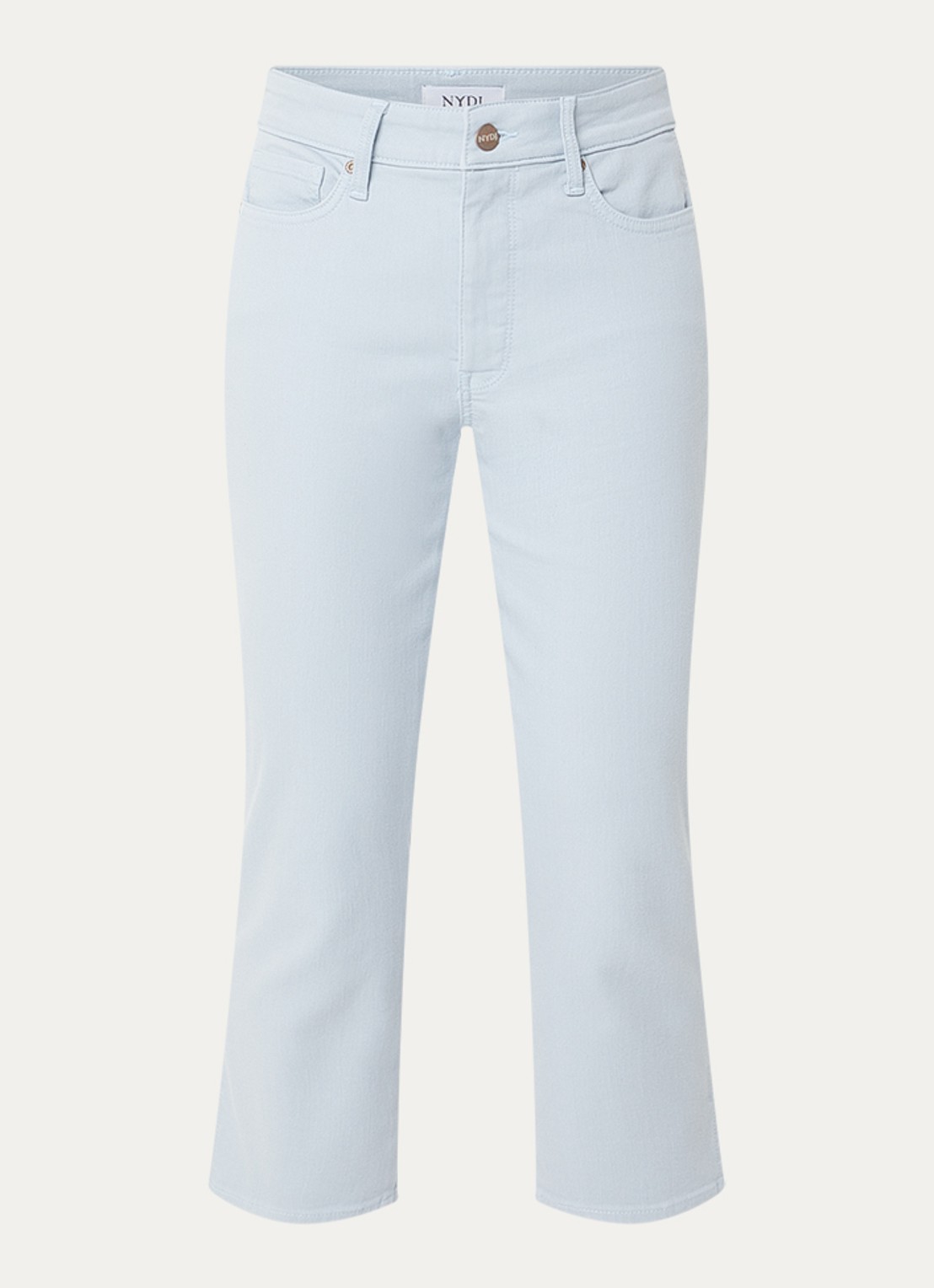 NYDJ Chloe mid waist skinny fit capri broek met gekleurde wassing - voorkant 2 donkerblauw