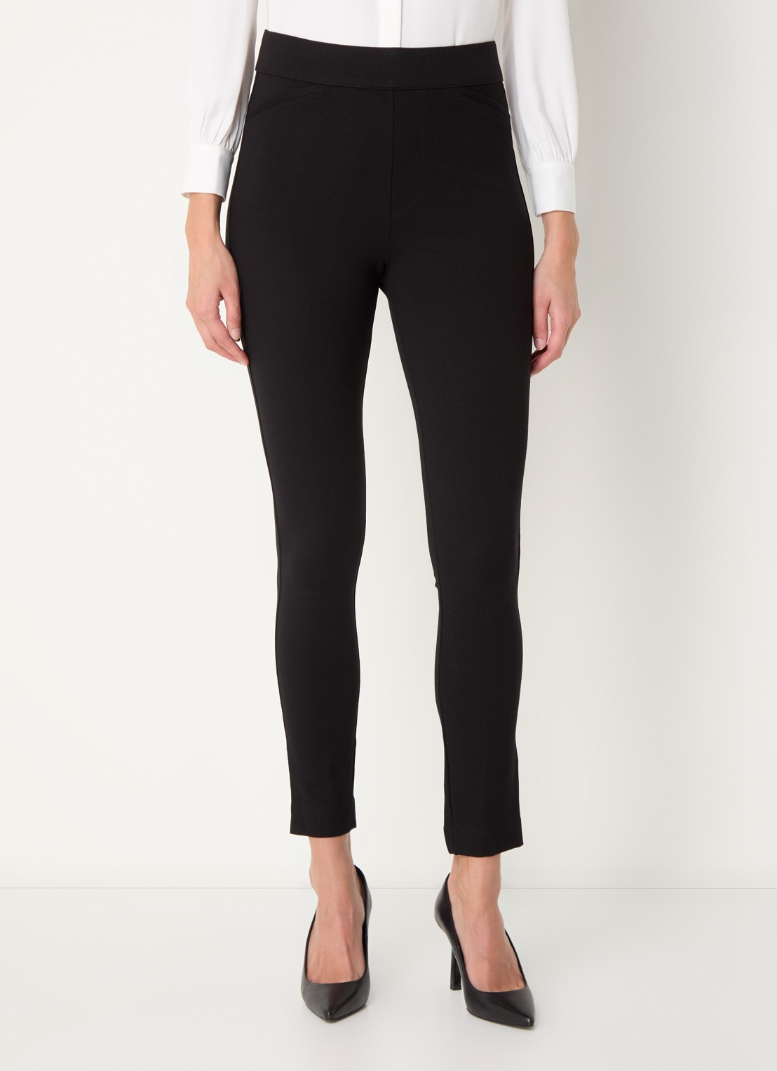 NYDJ High waist slim fit legging met stretch - detail 2 zwart