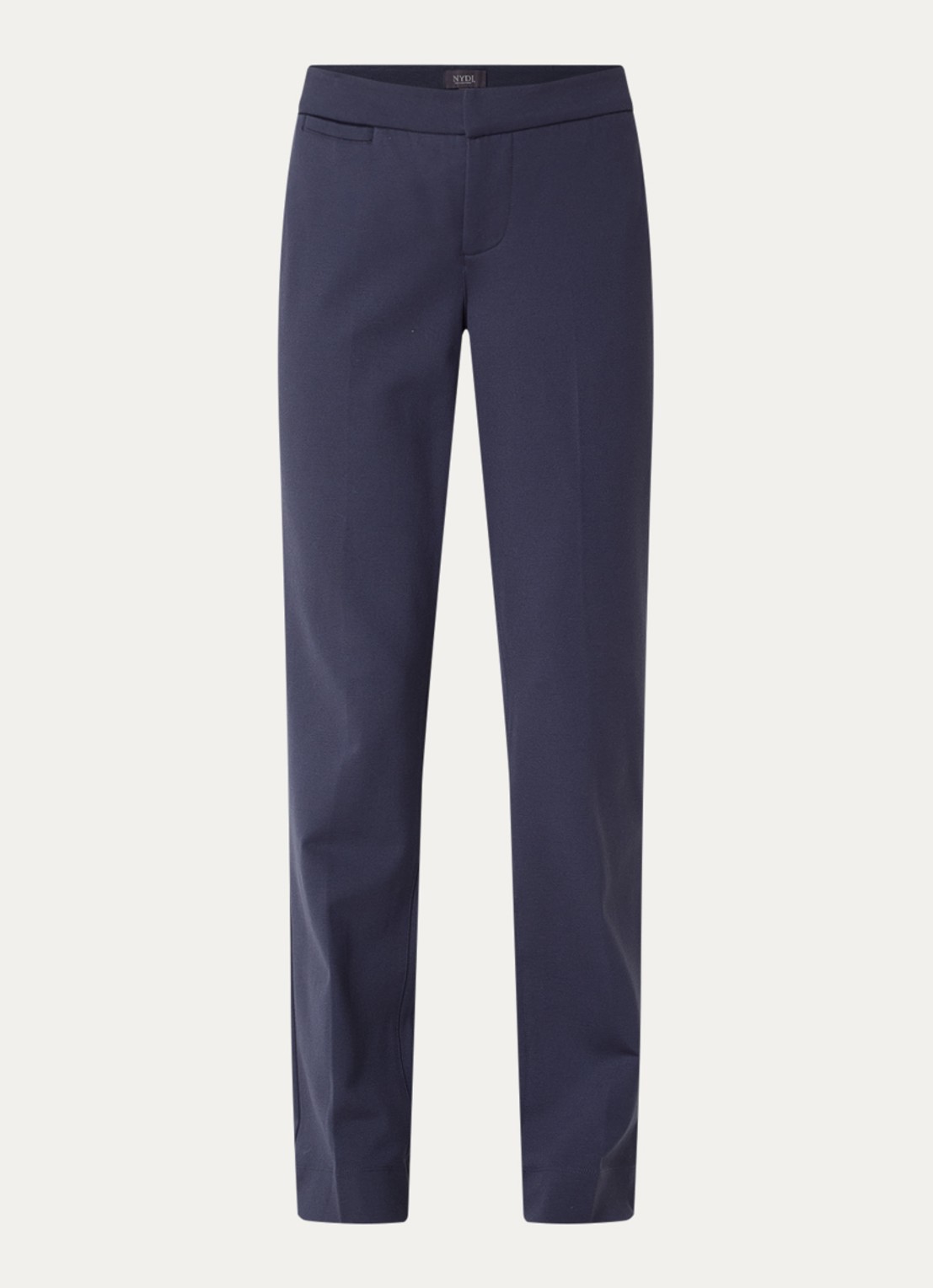NYDJ High waist slim fit pantalon - voorkant donkerblauw
