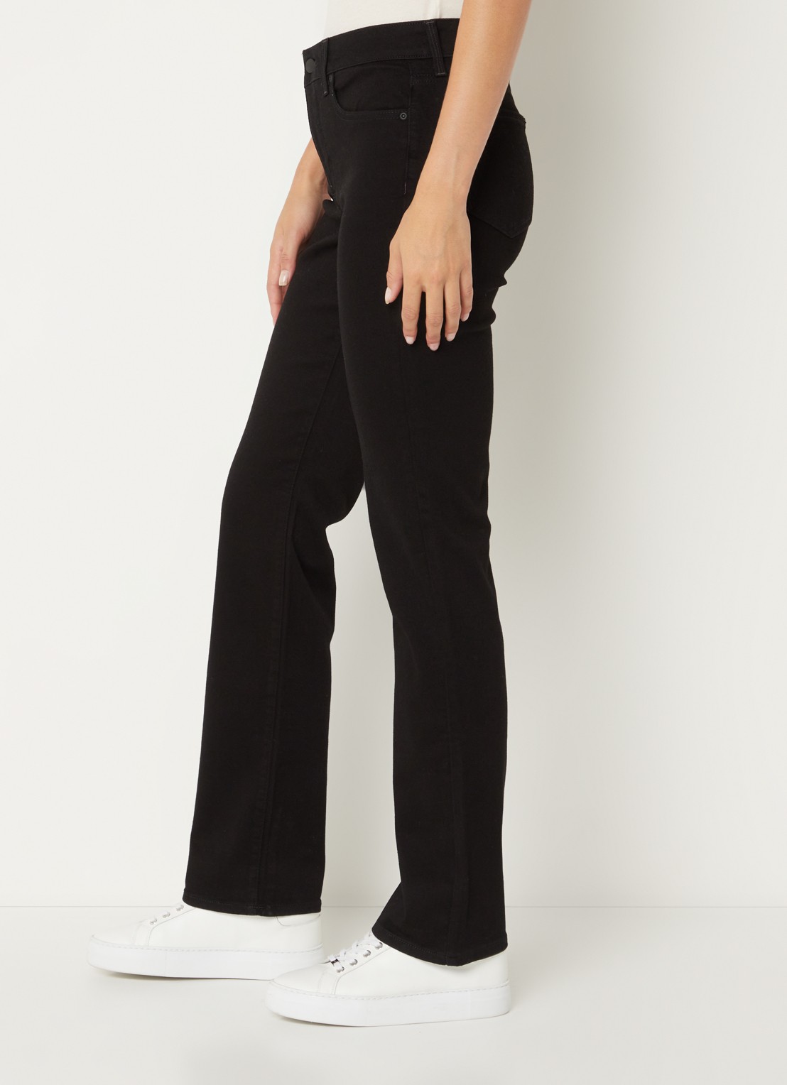 NYDJ Marilyn high waist straight leg jeans met stretch - detail 3 zwart