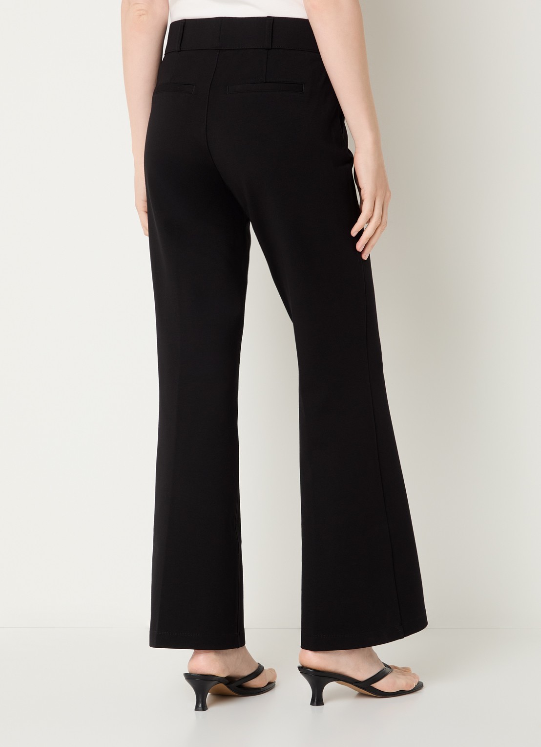 NYDJ Pull On Flare Leg Trouser Blac - achterkant 2 zwart
