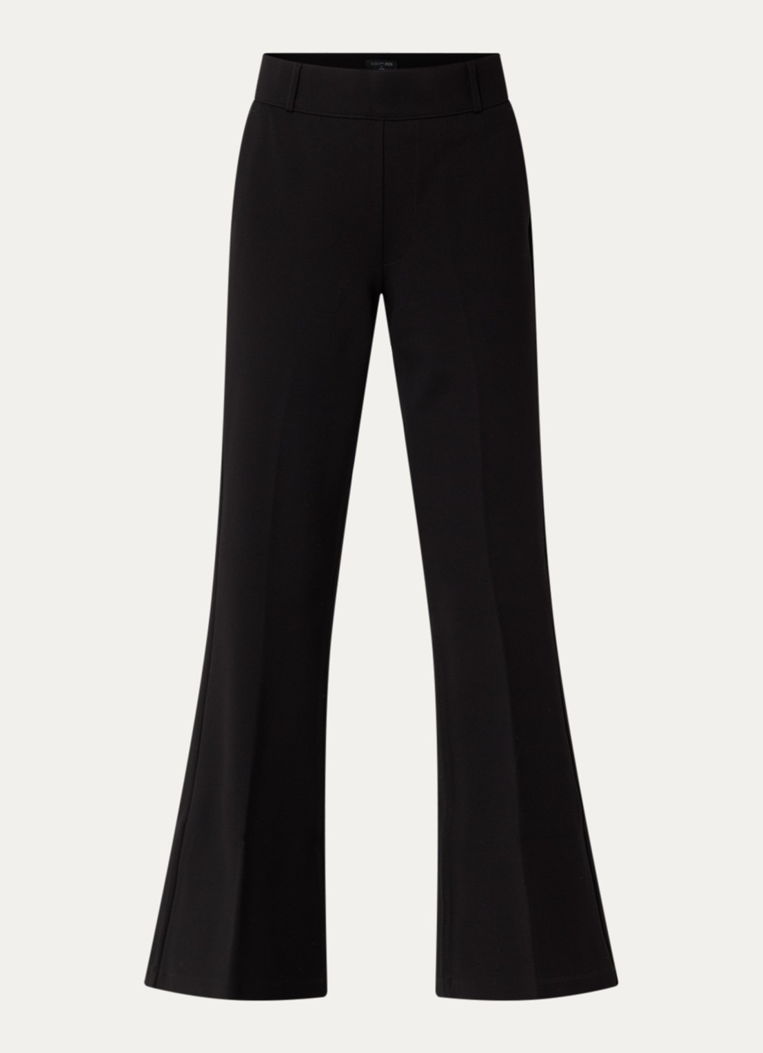 NYDJ Pull On Flare Leg Trouser Blac - voorkant 3 zwart