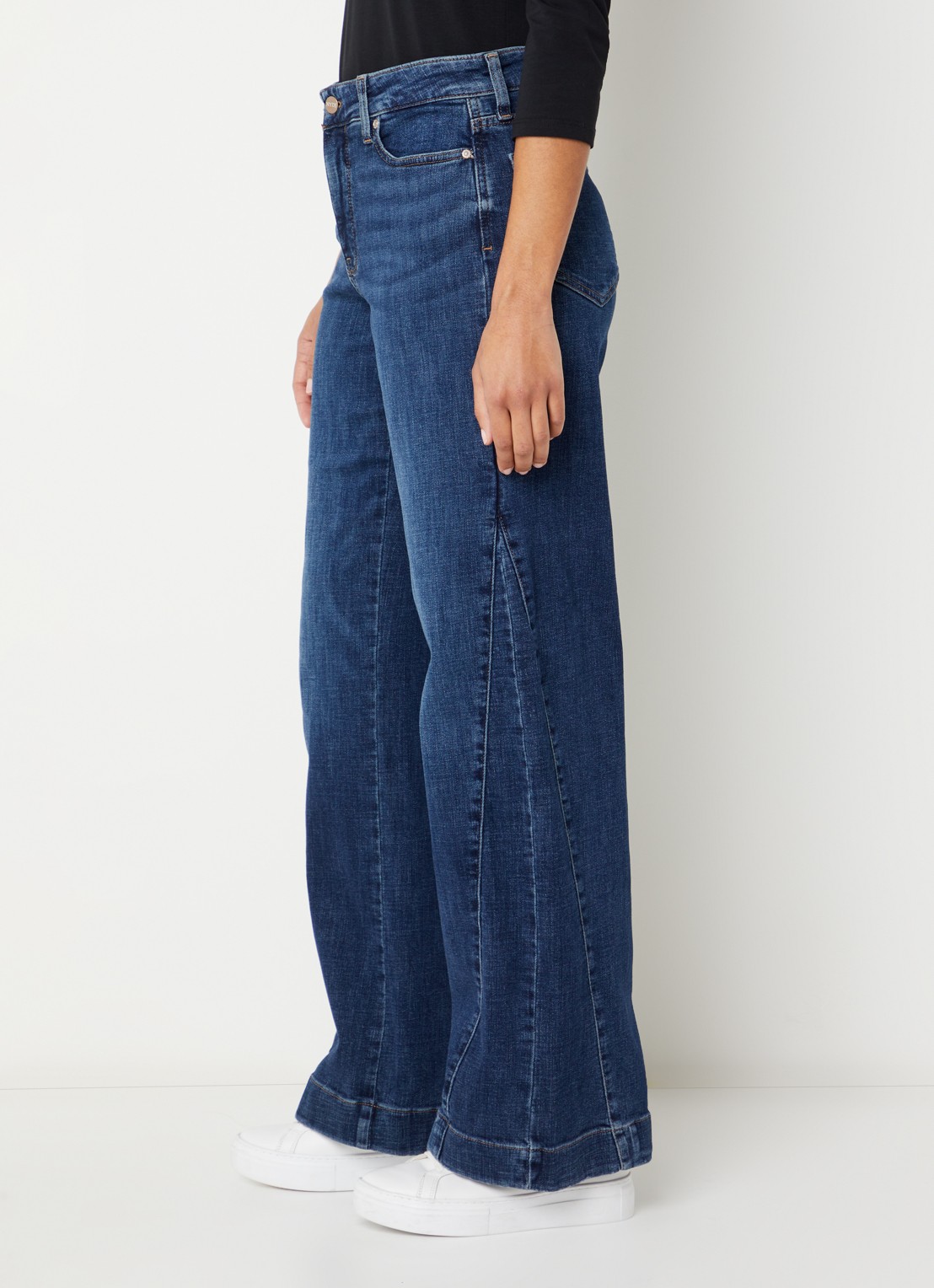 NYDJ Teresa low waist wide fit jeans met steekzakken - detail 5 indigo