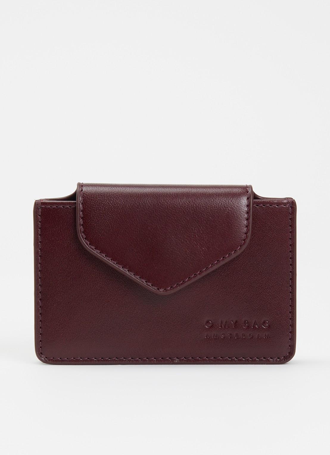 O My Bag Harmonica portemonnee van leer - voorkant 2 kersenrood
