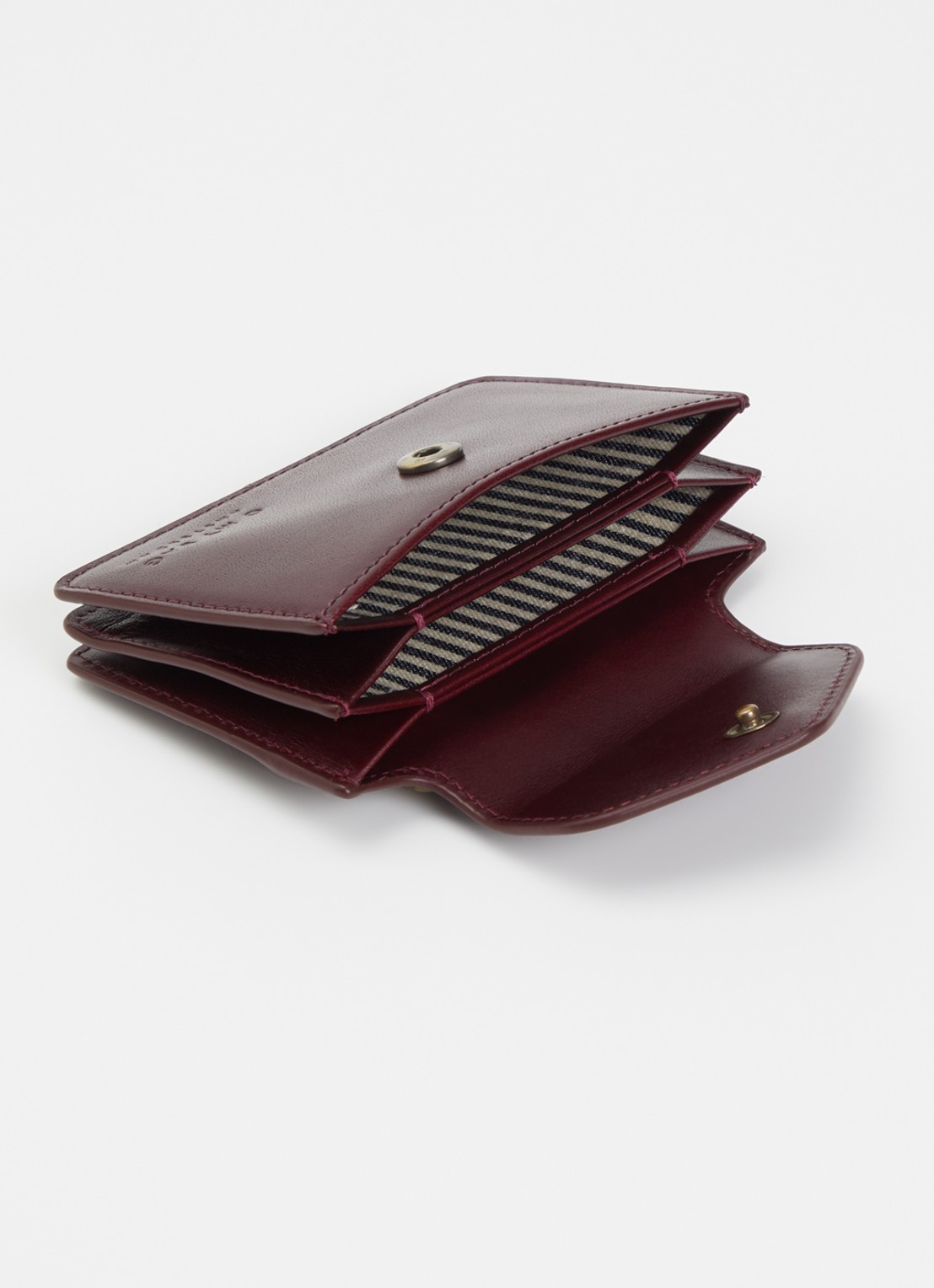 O My Bag Harmonica portemonnee van leer - voorkant 3 kersenrood