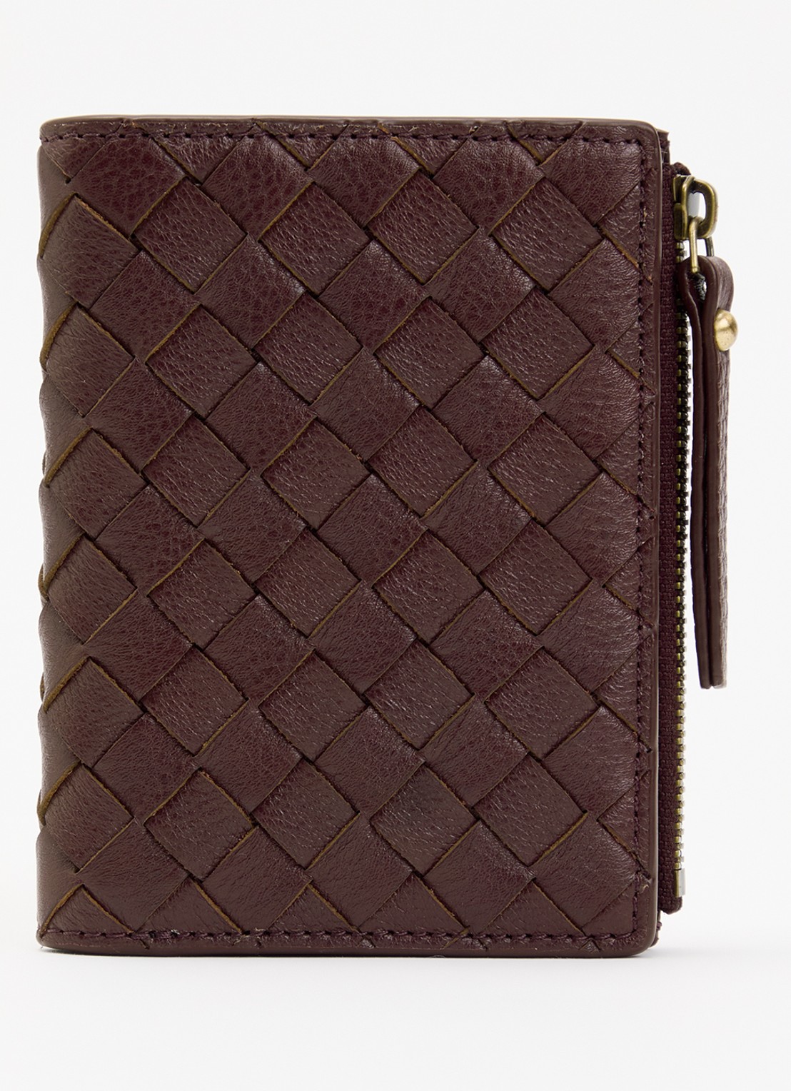 O My Bag Jamie portemonnee van leer - voorkant donkerrood