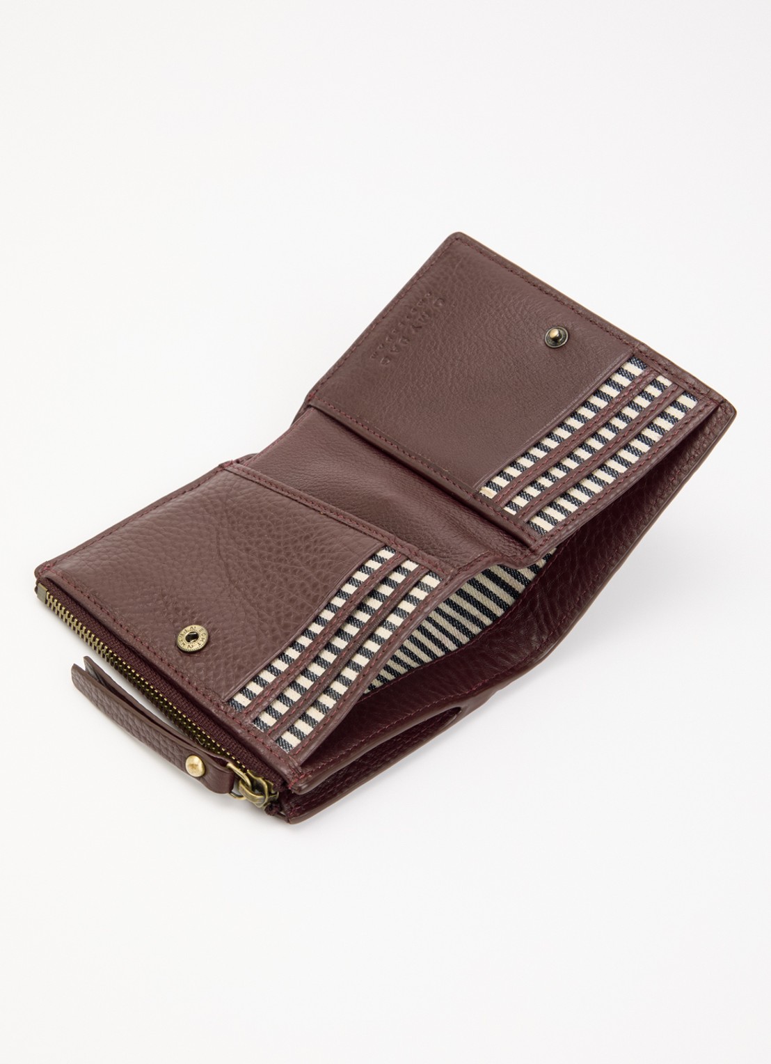 O My Bag Jamie portemonnee van leer - voorkant 2 donkerrood