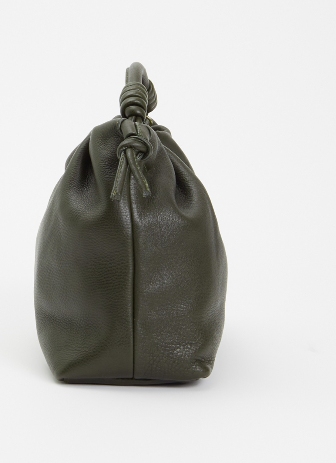 O My Bag Kiki Midi handtas van leer met afneembare schouderriem  - detail 2 mosgroen