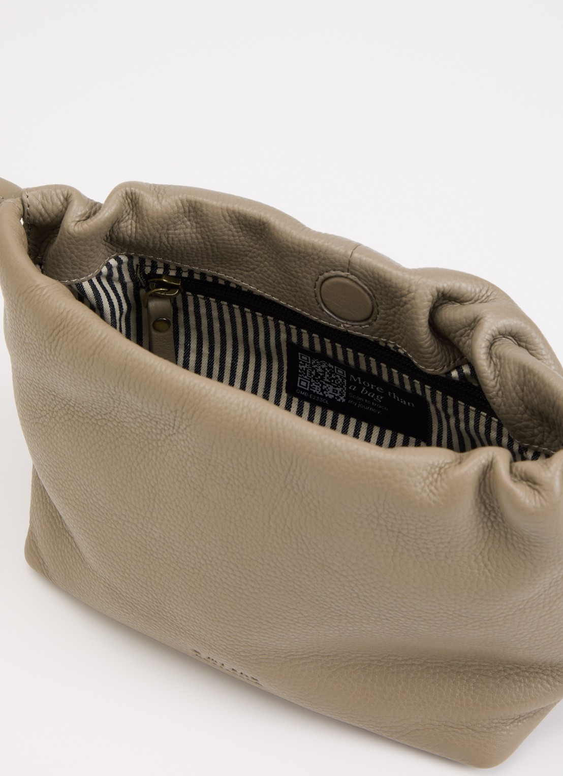 O My Bag Kiki Mini handtas van leer met afneembare schouderriem  - detail 3 taupe