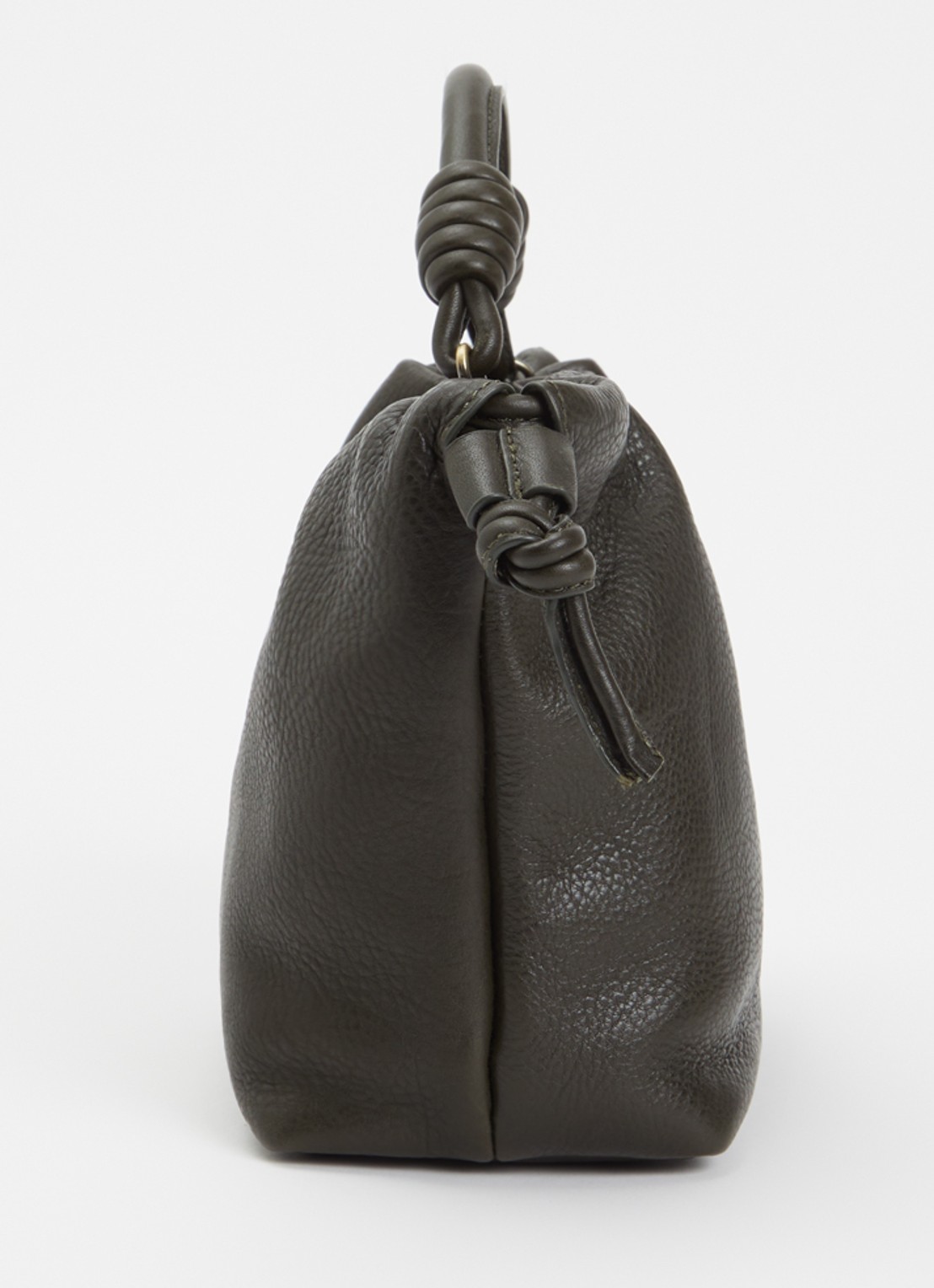 O My Bag Kiki Mini handtas van leer met afneembare schouderriem  - detail 4 mosgroen