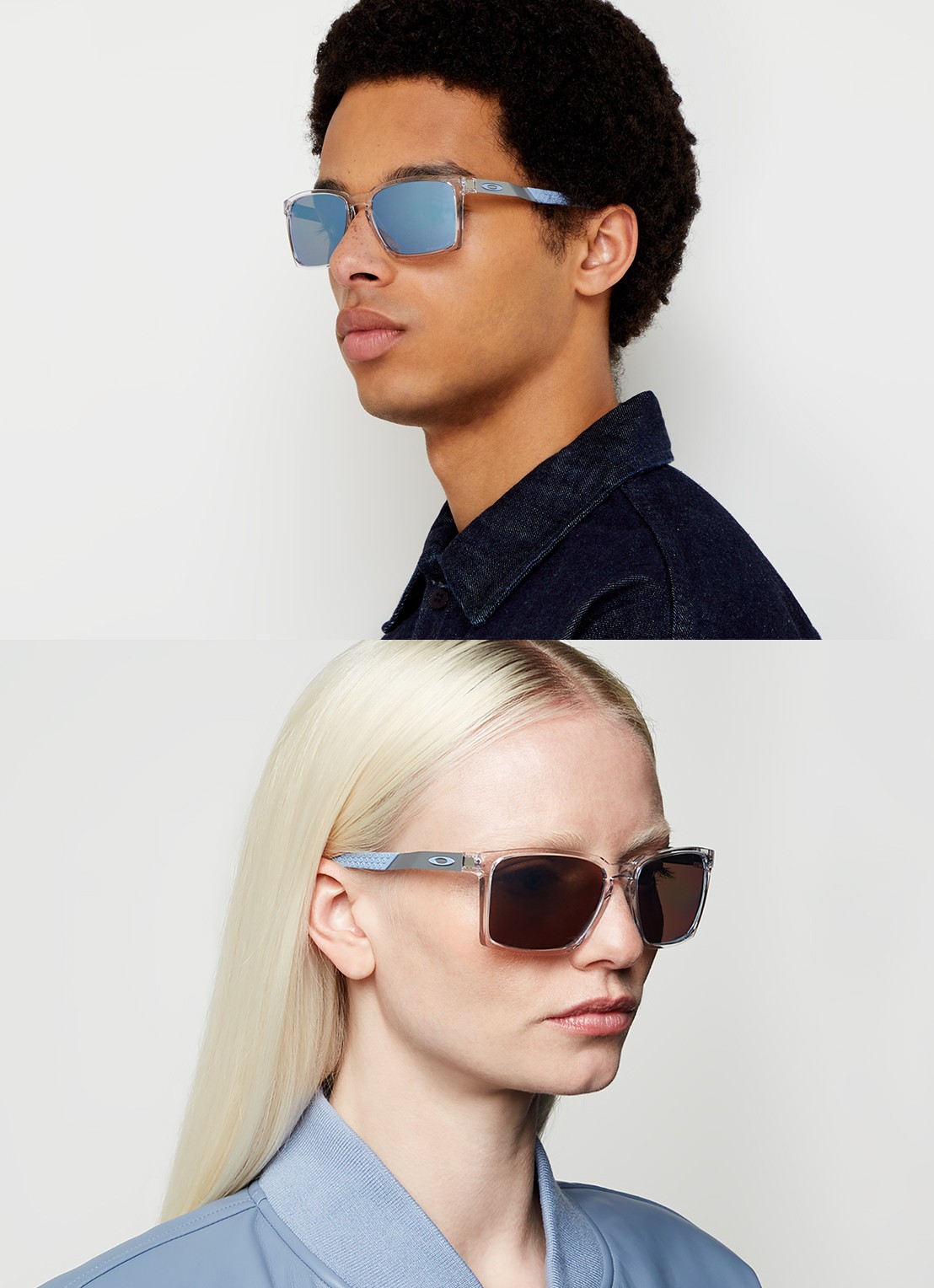 Oakley Exchange zonnebril gepolariseerd OO9483 - voorkant 2 lichtgrijs