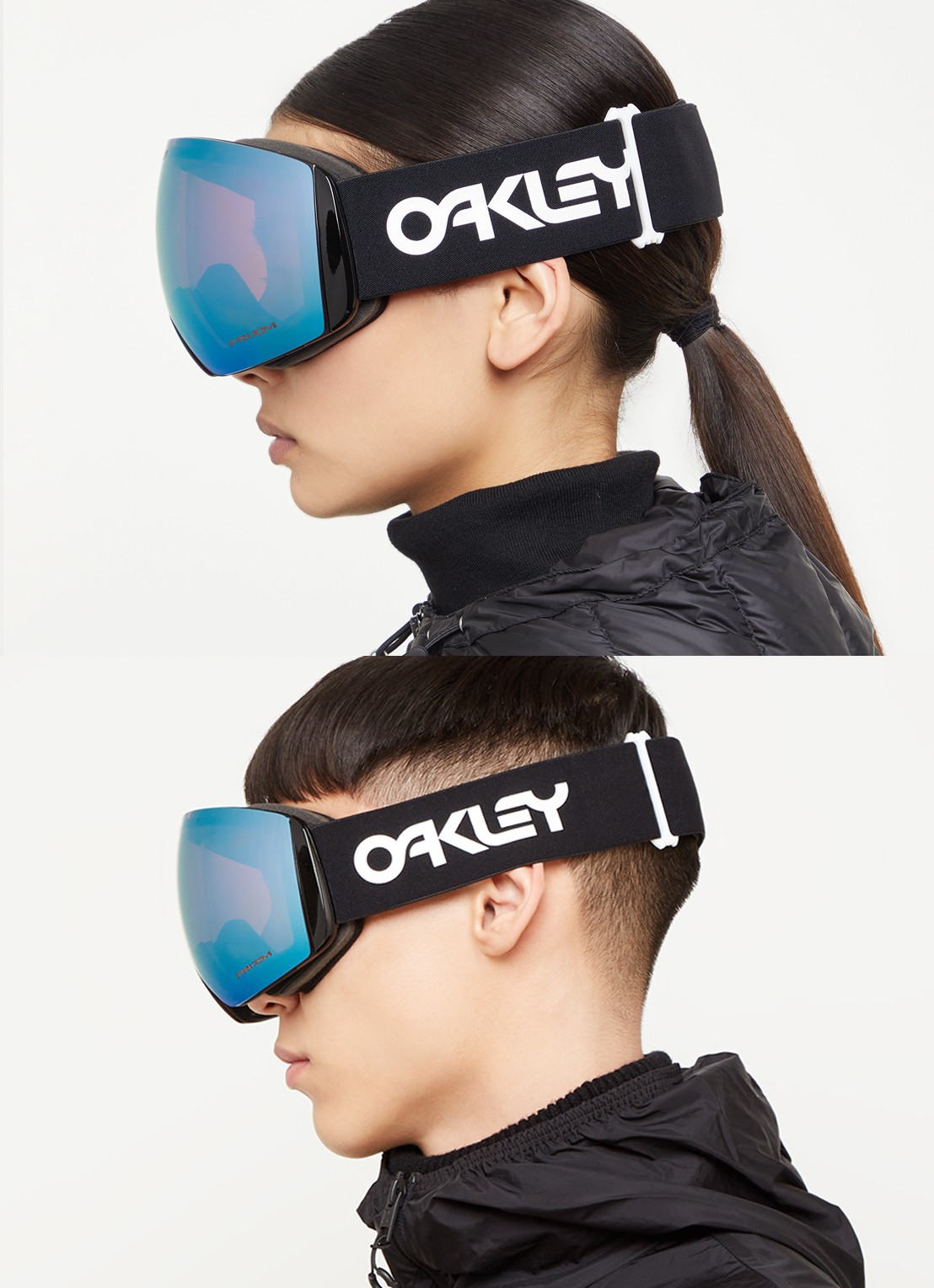 Oakley Flight Deck L Skibril OO7050 - voorkant 2 zwart