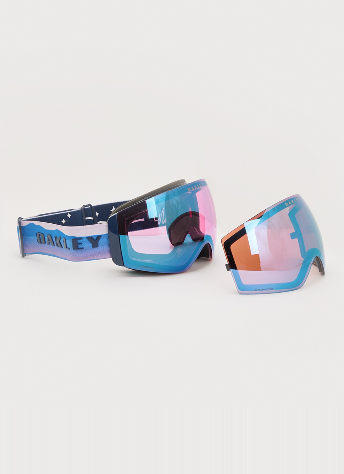 Oakley Flight Deck Pro M skibril OO7139 - detail zwart
