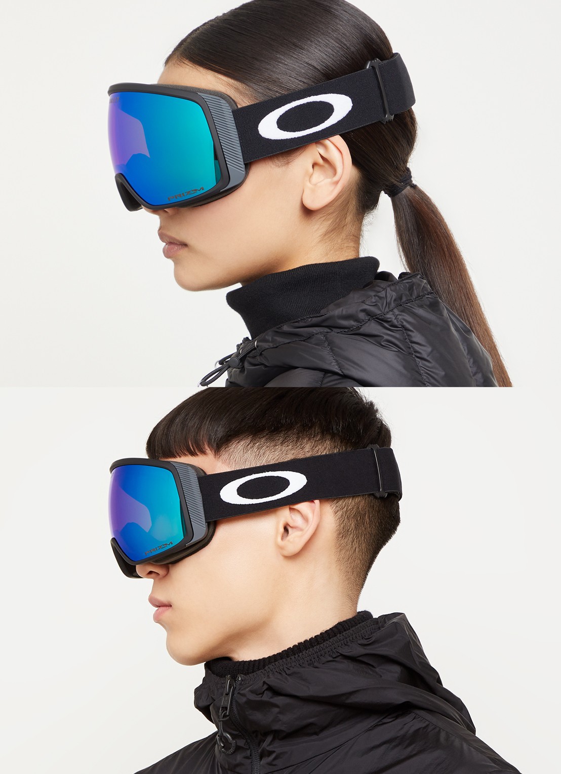 Oakley Flight Tracker M skibril OO7105 - voorkant 2 zwart