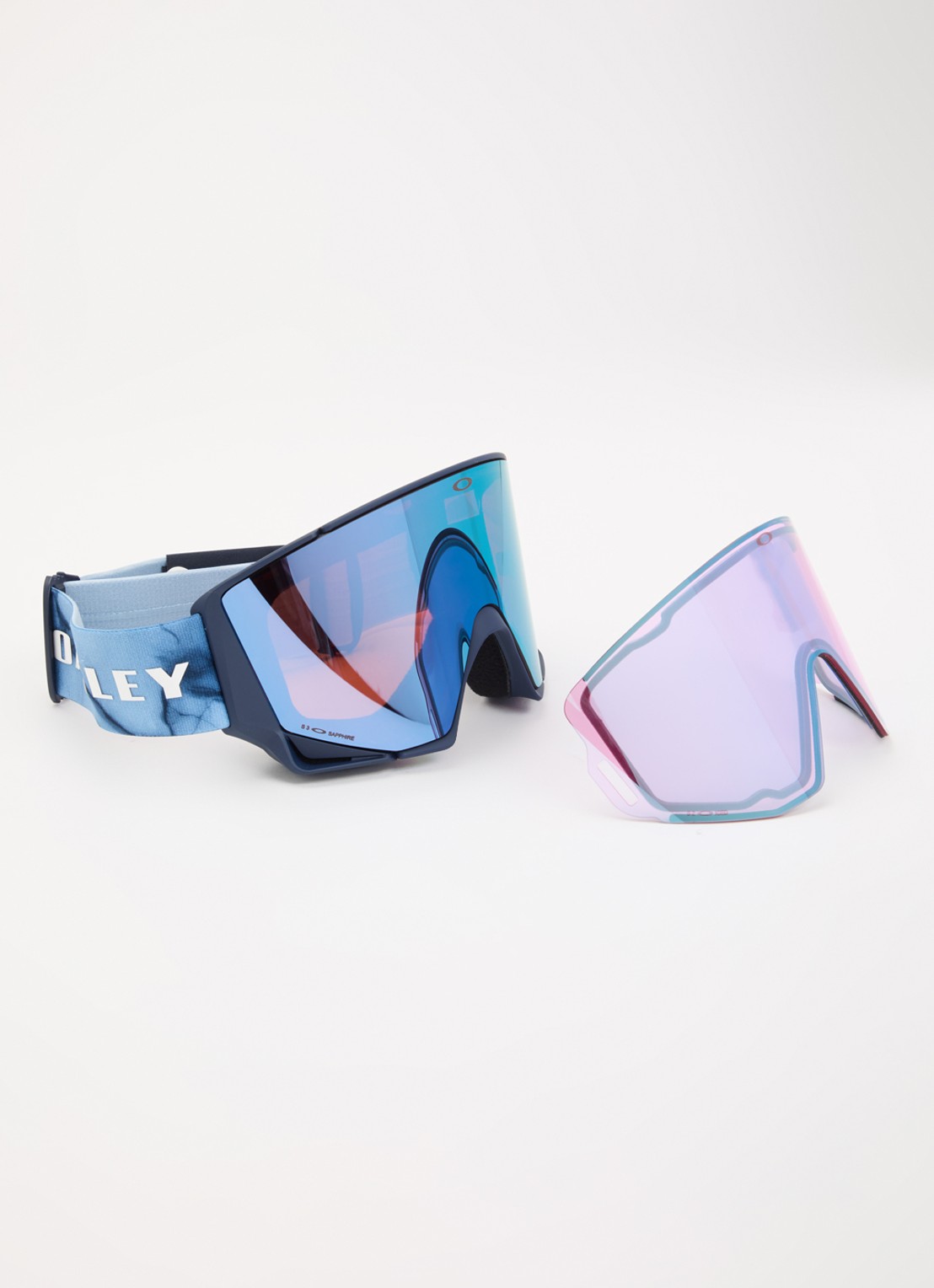 Oakley Flow Scape L skibril met verwisselbare lens OZ7145 - detail donkerblauw