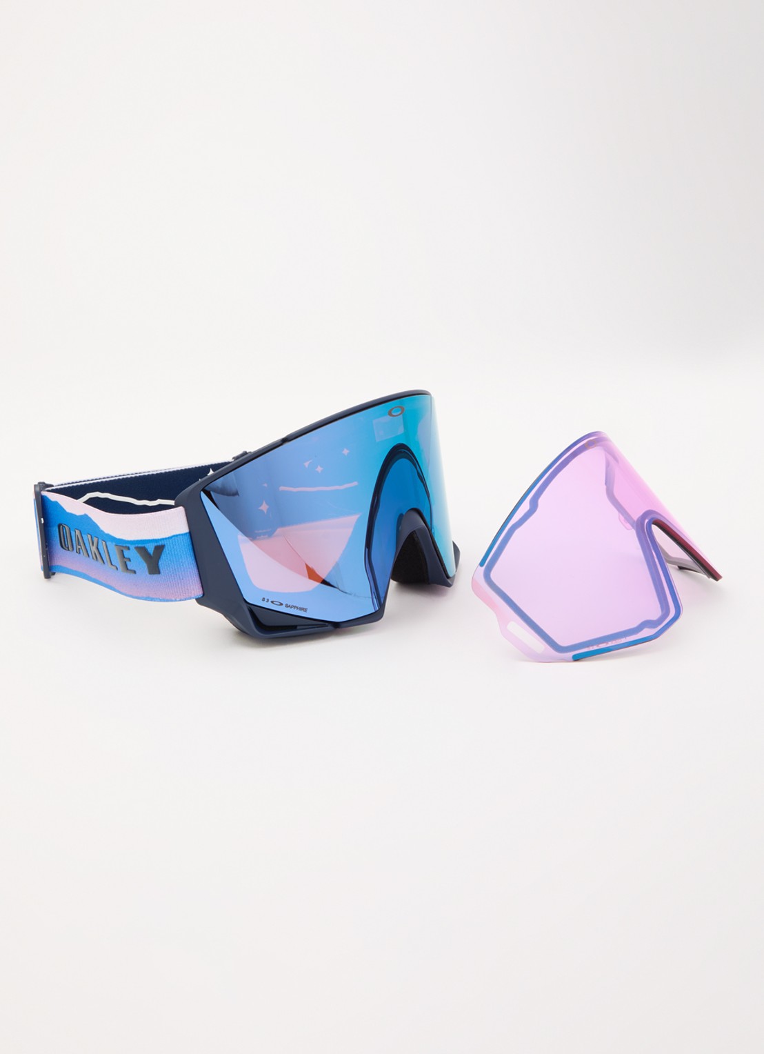 Oakley Flow Scape M skibril met verwisselbare lens OZ7147 - detail 2 donkerblauw