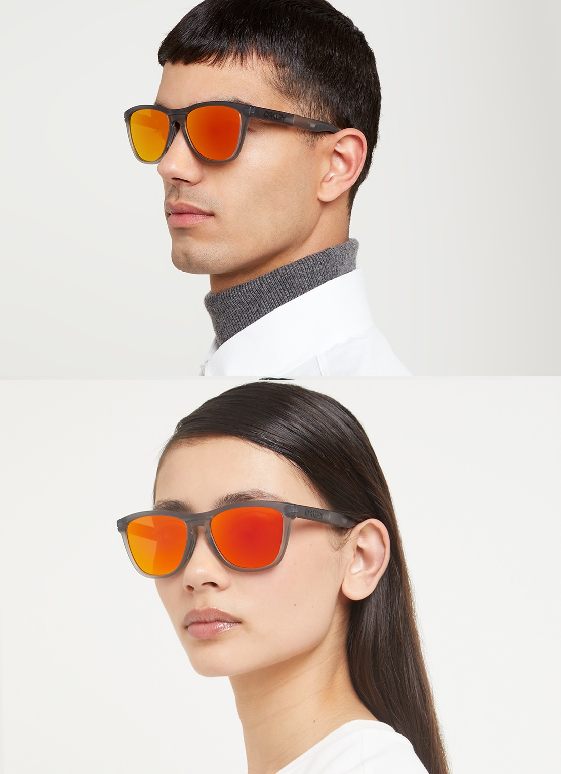 Oakley Frogskins Range zonnebril OO9284  - voorkant 2 grijs