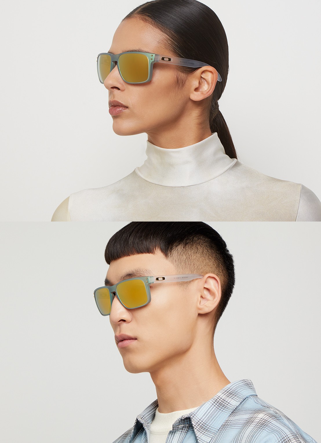 Oakley Holbrook zonnebril OO9102 - voorkant 2 lindegroen