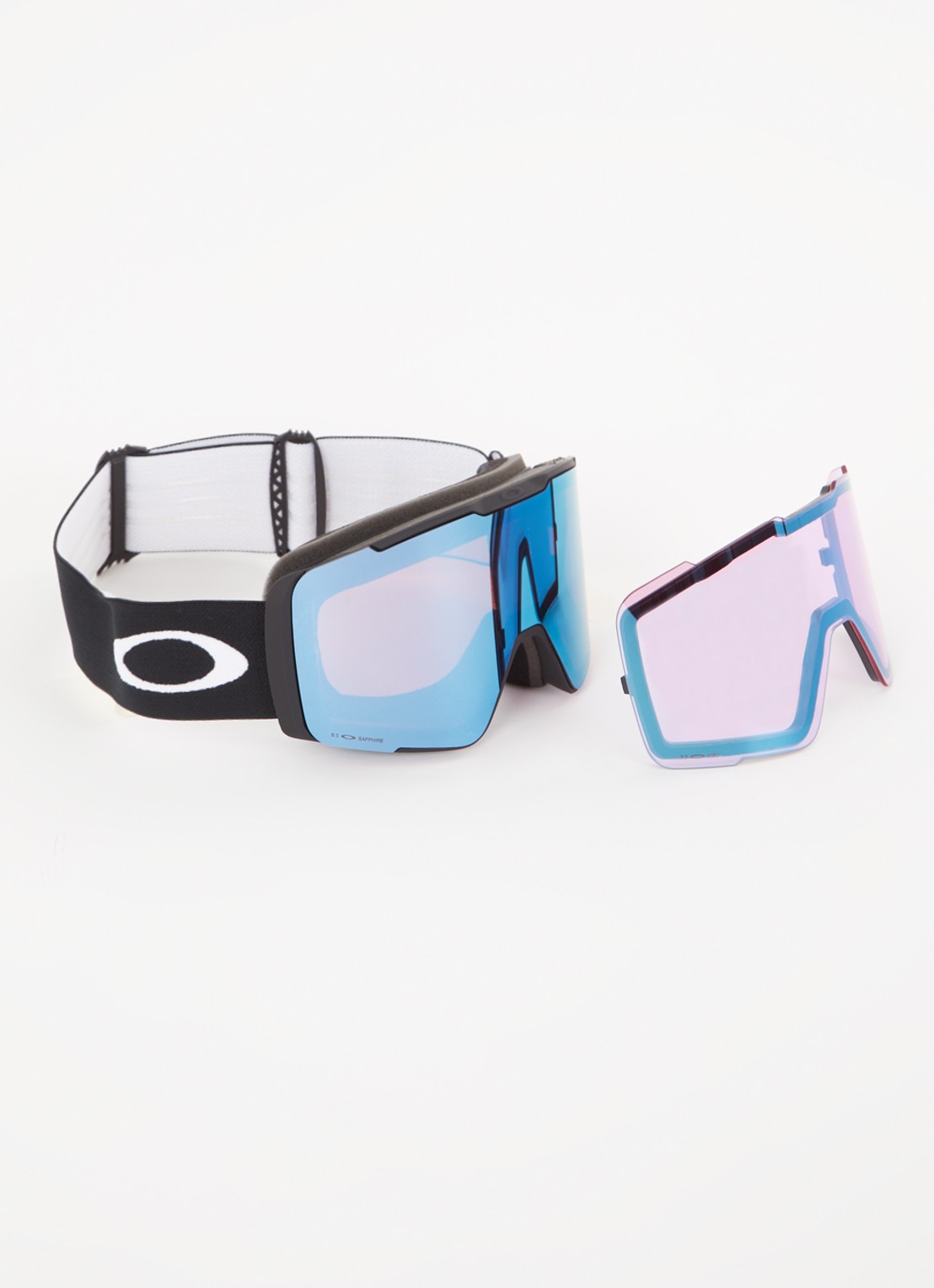 Oakley Line Miner L skibril OO7071 met extra lens - detail zwart