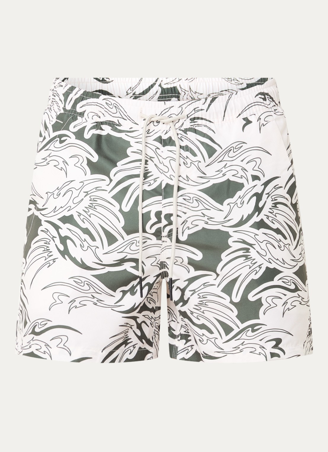 OAS Rouge zwemshorts met grafische print - voorkant 2 ivoor
