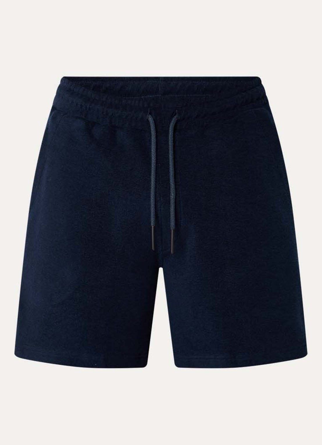 OAS Straight fit korte broek met steekzakken - voorkant 3 donkerblauw