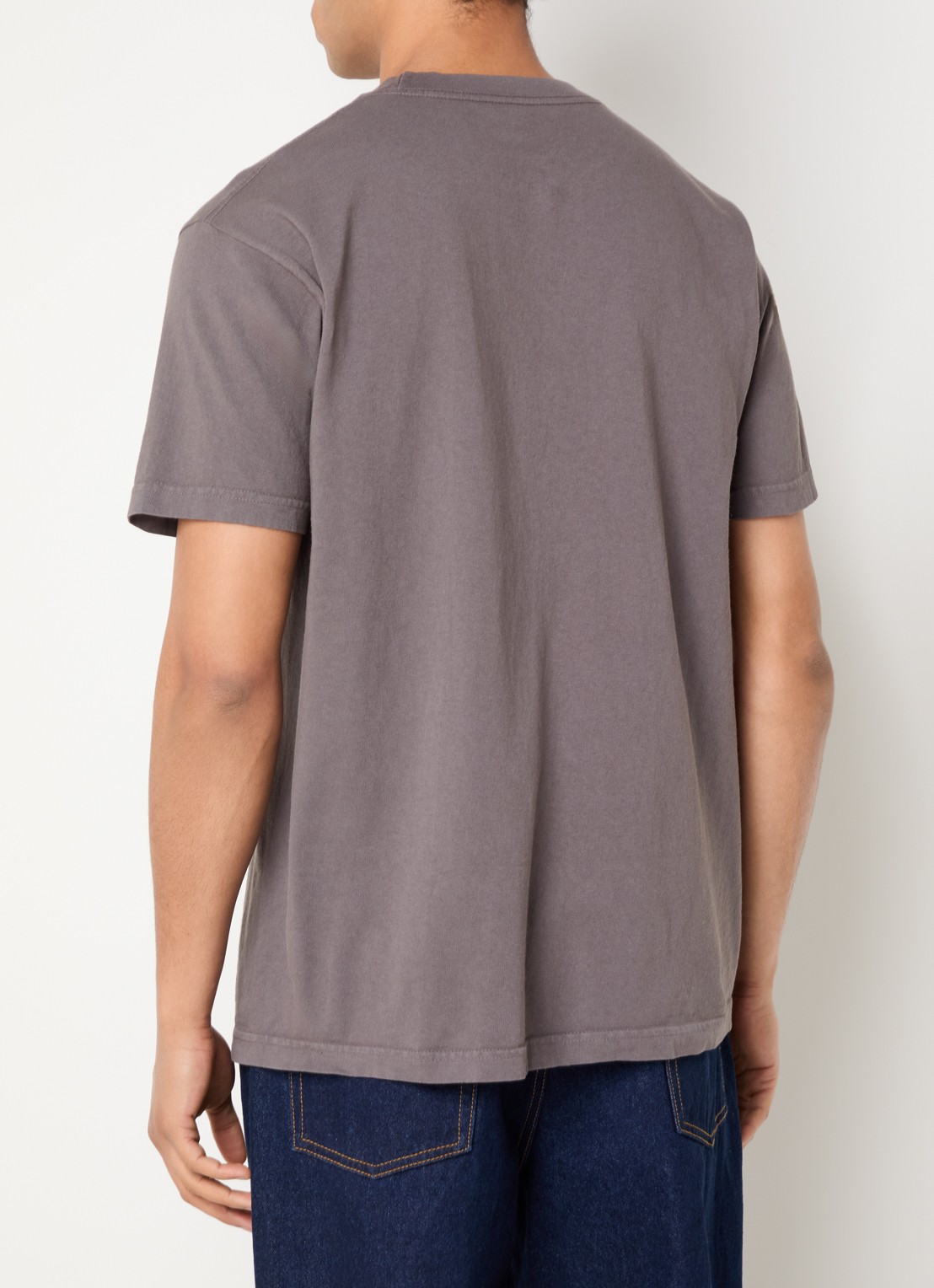Obey Act Now T-shirt met print - achterkant 2 donkergrijs